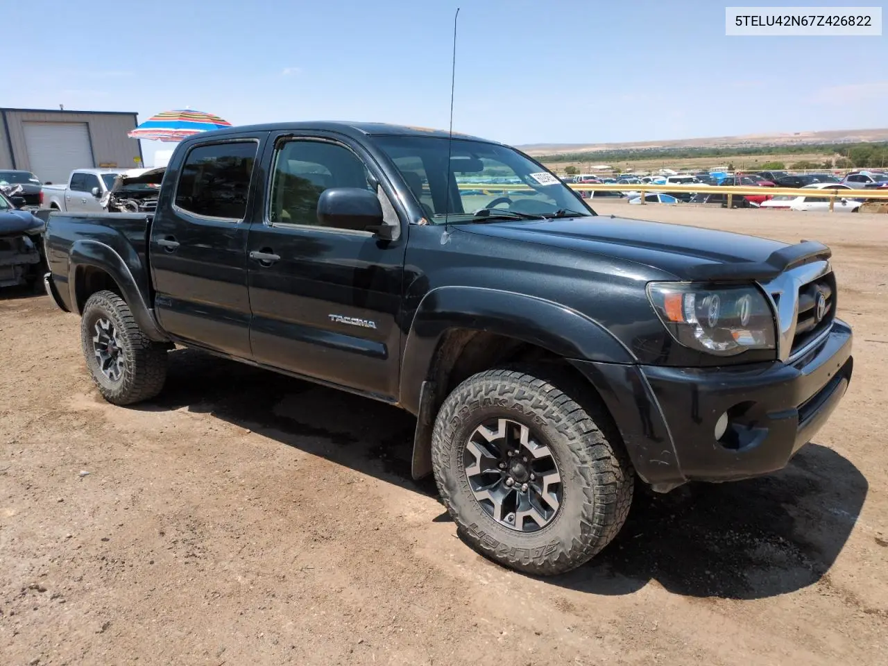 2007 Toyota Tacoma Double Cab VIN: 5TELU42N67Z426822 Lot: 62294685