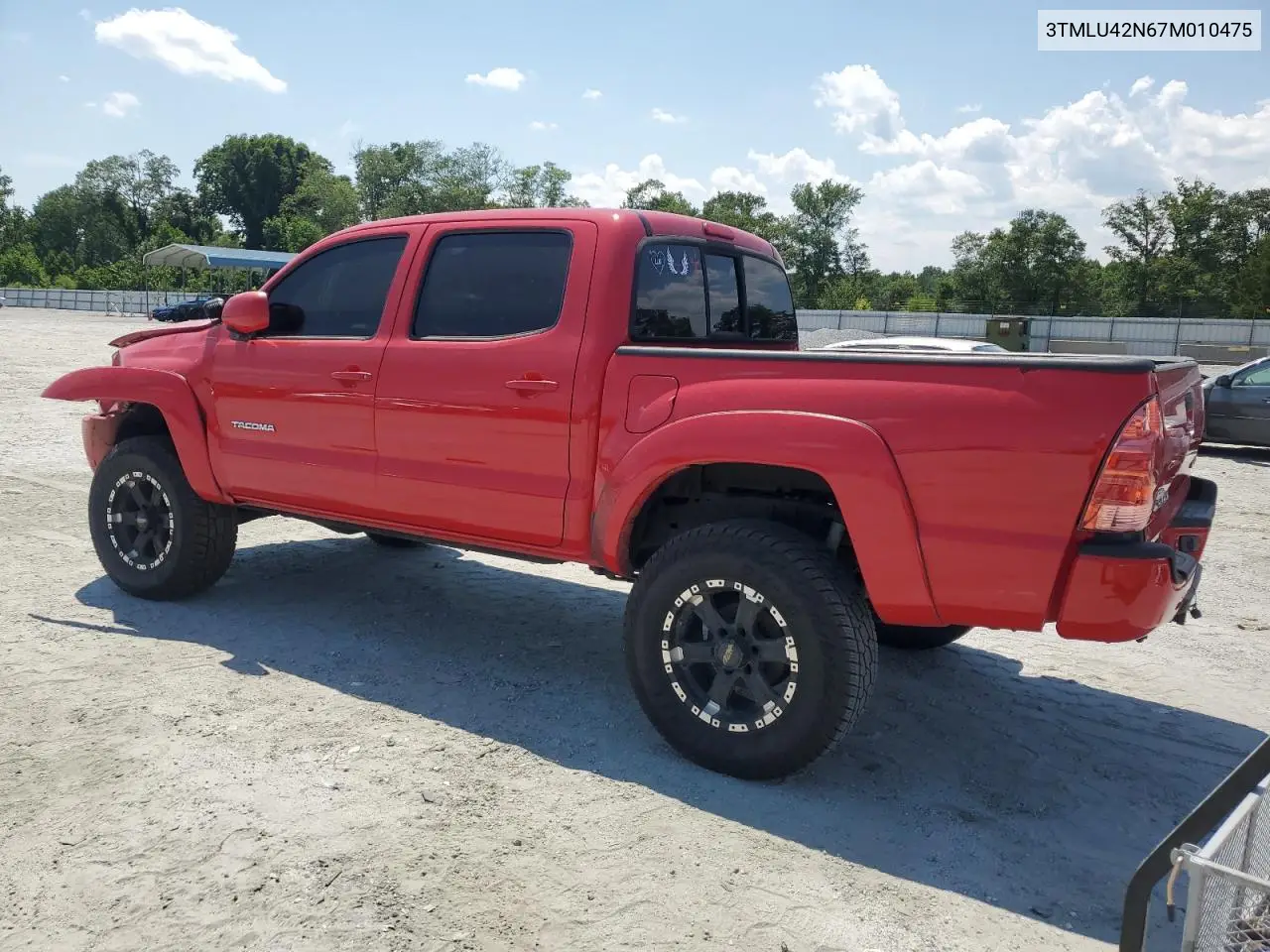 2007 Toyota Tacoma Double Cab VIN: 3TMLU42N67M010475 Lot: 62717135