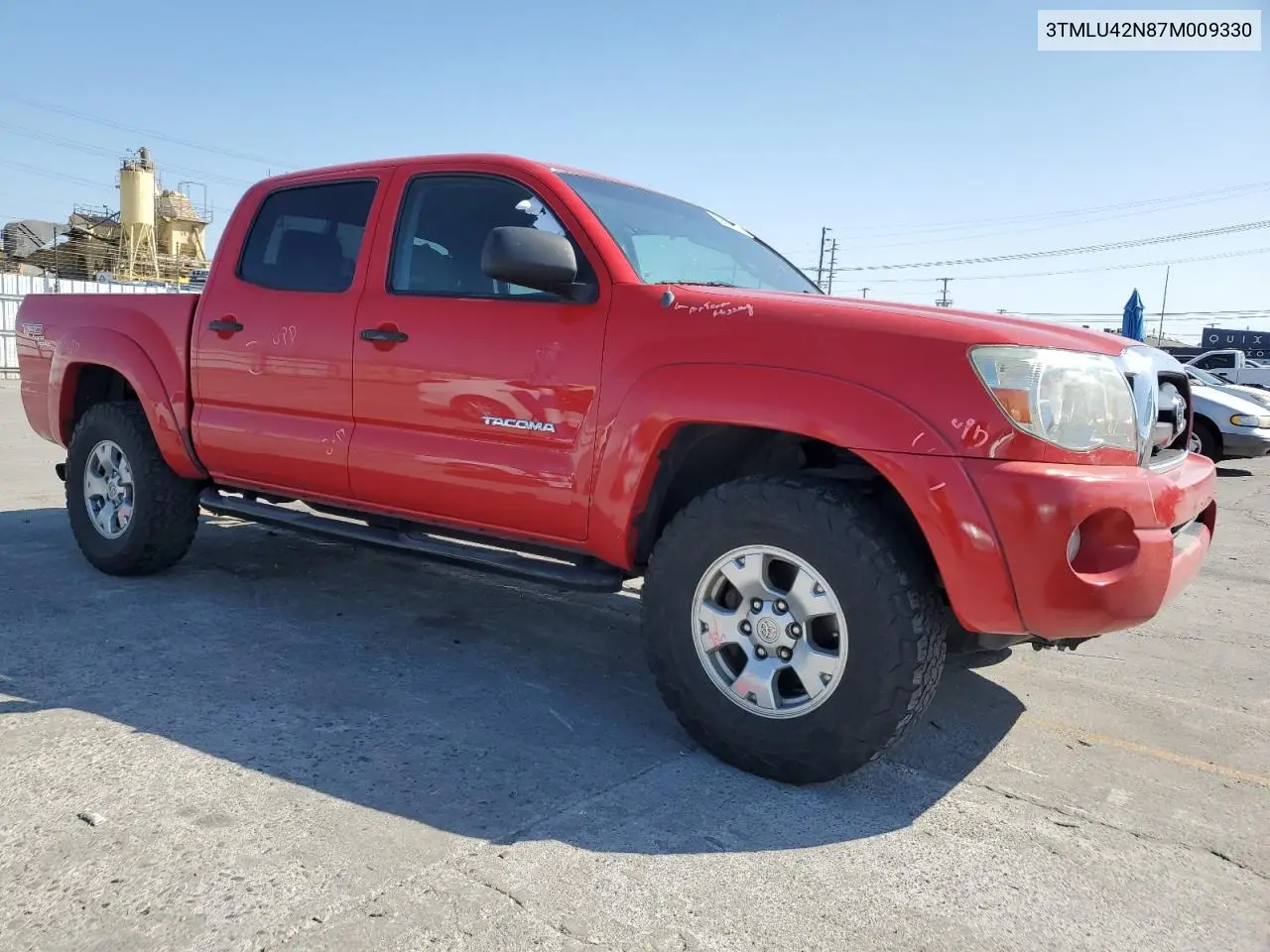 2007 Toyota Tacoma Double Cab VIN: 3TMLU42N87M009330 Lot: 62818735