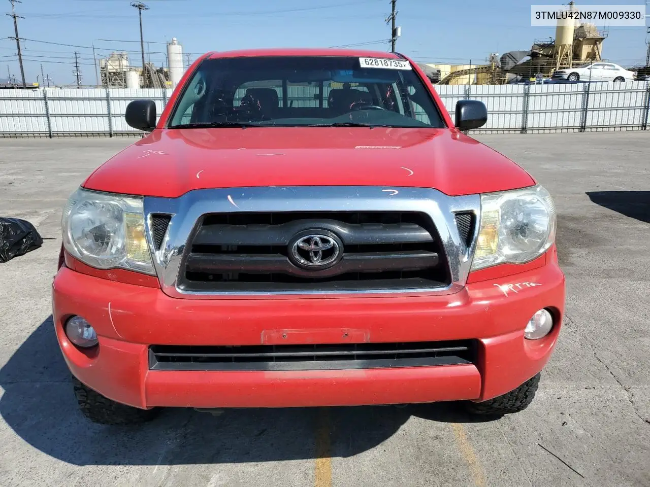 2007 Toyota Tacoma Double Cab VIN: 3TMLU42N87M009330 Lot: 62818735