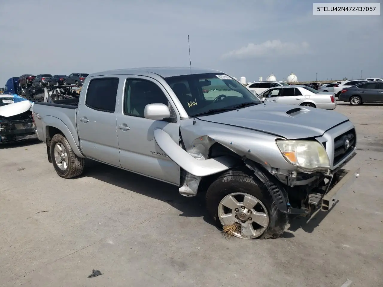 2007 Toyota Tacoma Double Cab VIN: 5TELU42N47Z437057 Lot: 62932615