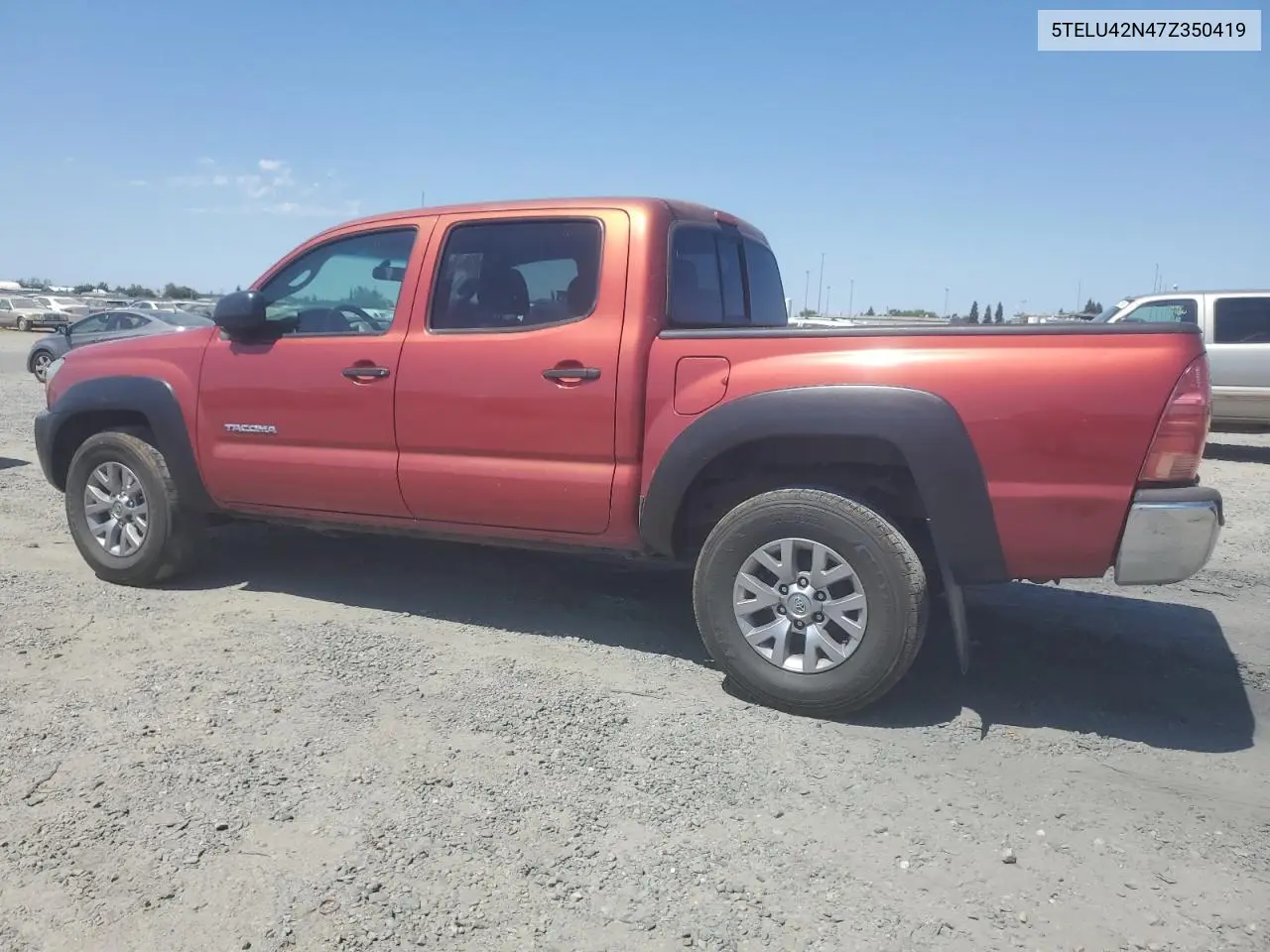 2007 Toyota Tacoma Double Cab VIN: 5TELU42N47Z350419 Lot: 62960325