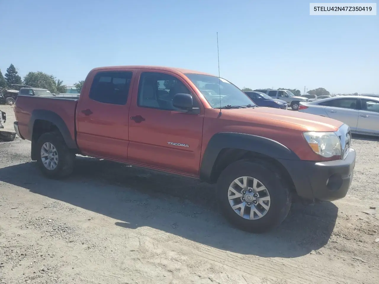 2007 Toyota Tacoma Double Cab VIN: 5TELU42N47Z350419 Lot: 62960325