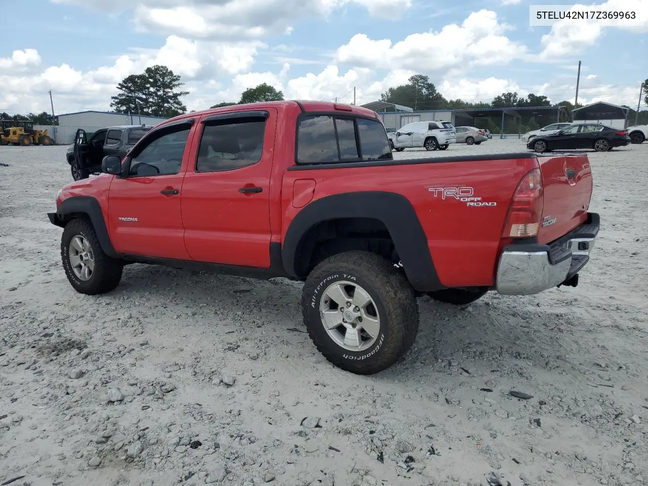 2007 Toyota Tacoma Double Cab VIN: 5TELU42N17Z369963 Lot: 63009865
