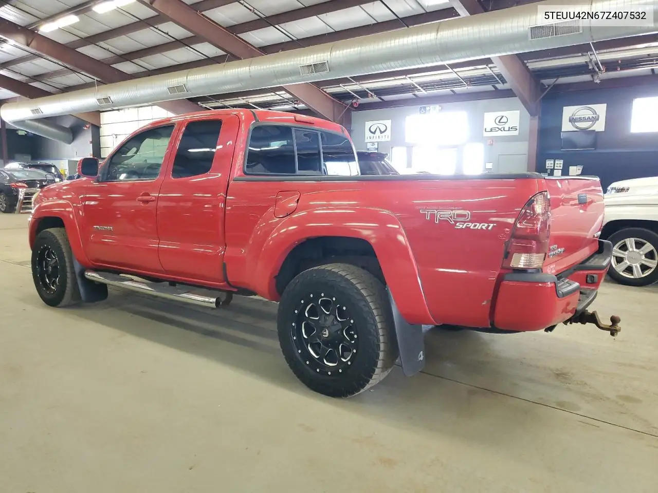 2007 Toyota Tacoma Access Cab VIN: 5TEUU42N67Z407532 Lot: 63219605
