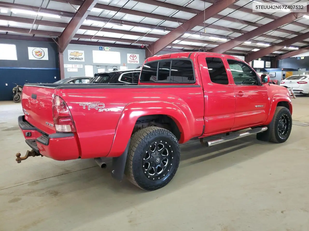 2007 Toyota Tacoma Access Cab VIN: 5TEUU42N67Z407532 Lot: 63219605