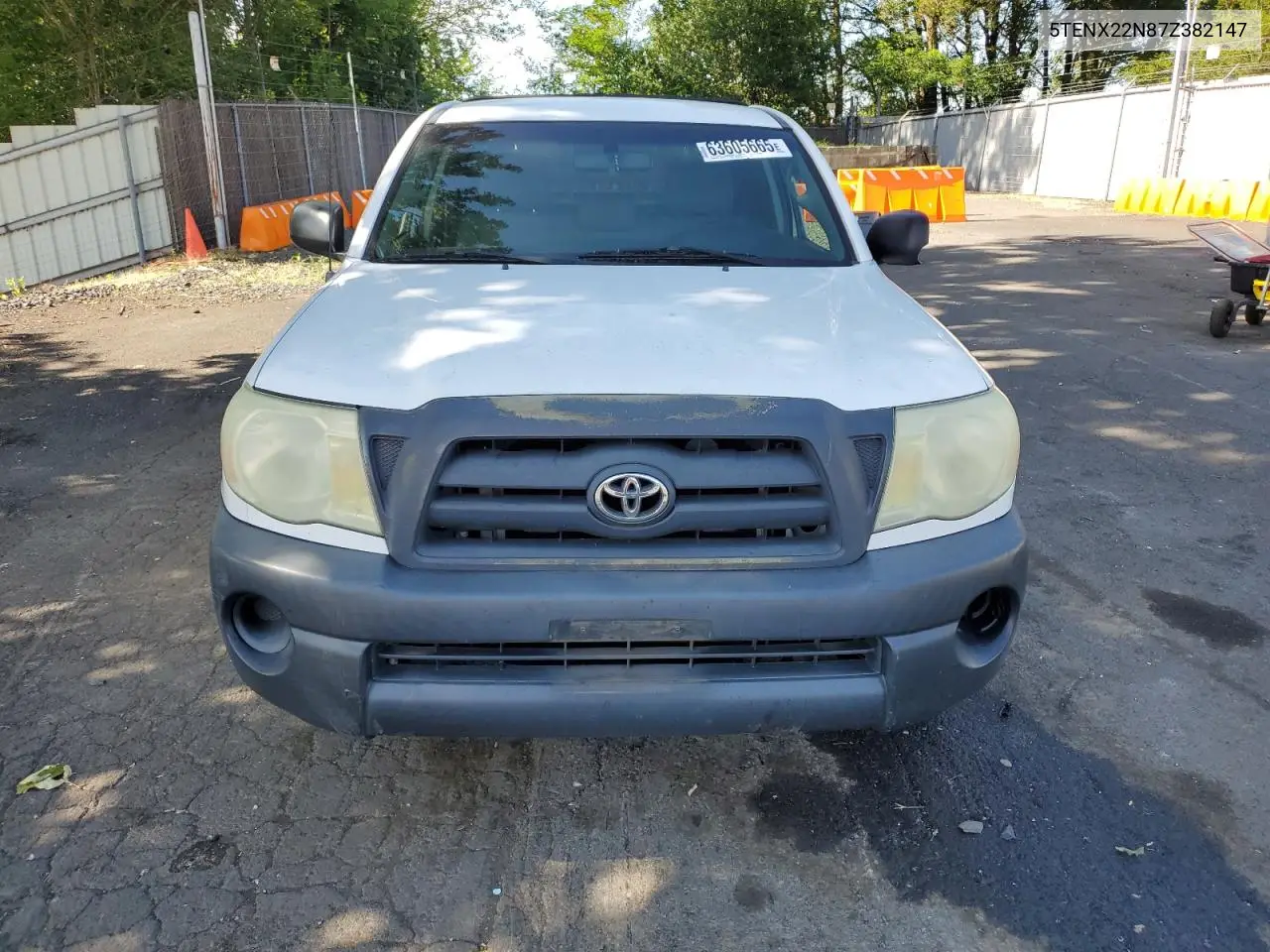 2007 Toyota Tacoma VIN: 5TENX22N87Z382147 Lot: 63605665