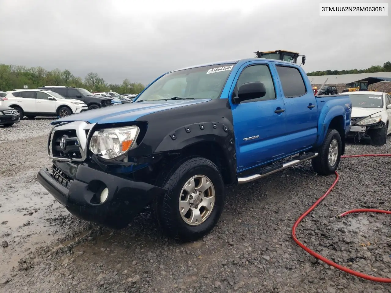 2008 Toyota Tacoma Double Cab Prerunner VIN: 3TMJU62N28M063081 Lot: 51864405