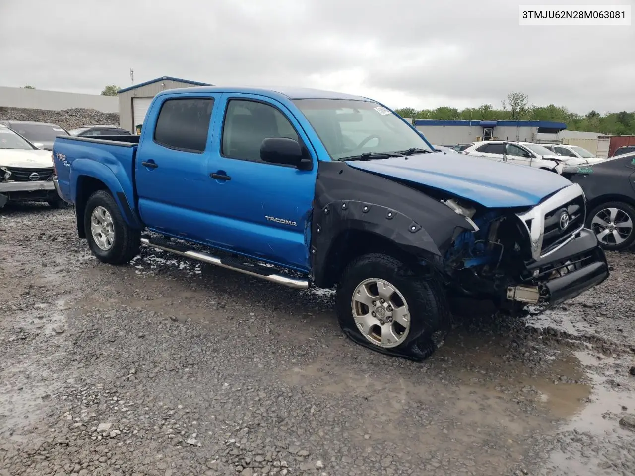 2008 Toyota Tacoma Double Cab Prerunner VIN: 3TMJU62N28M063081 Lot: 51864405