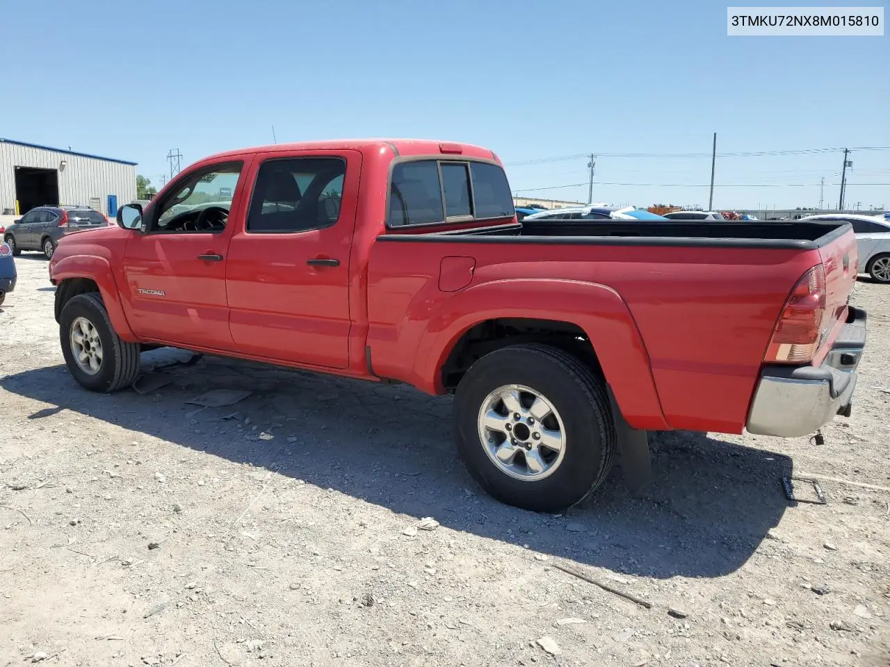 2008 Toyota Tacoma Double Cab Prerunner Long Bed VIN: 3TMKU72NX8M015810 Lot: 56237155