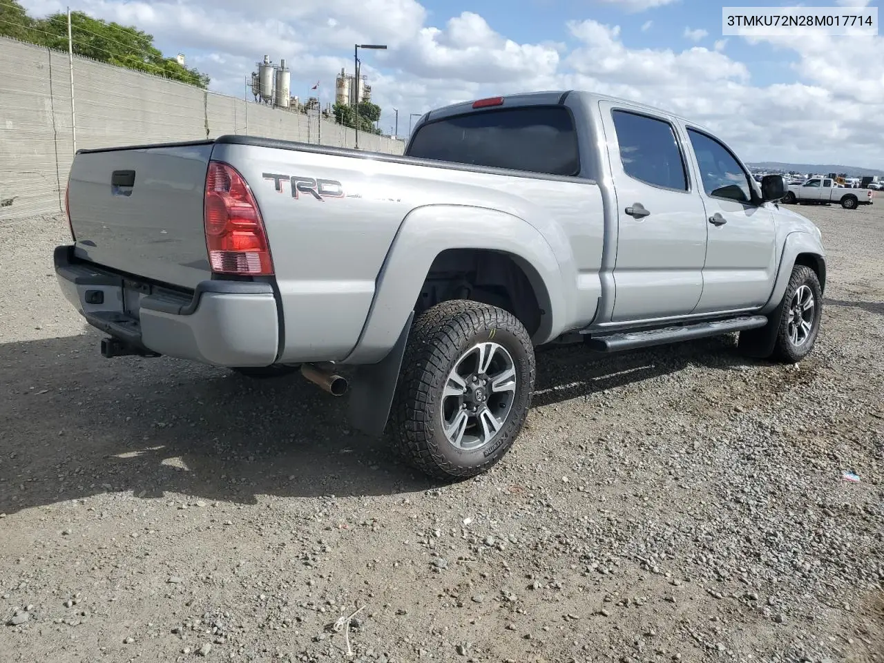 2008 Toyota Tacoma Double Cab Prerunner Long Bed VIN: 3TMKU72N28M017714 Lot: 56787395