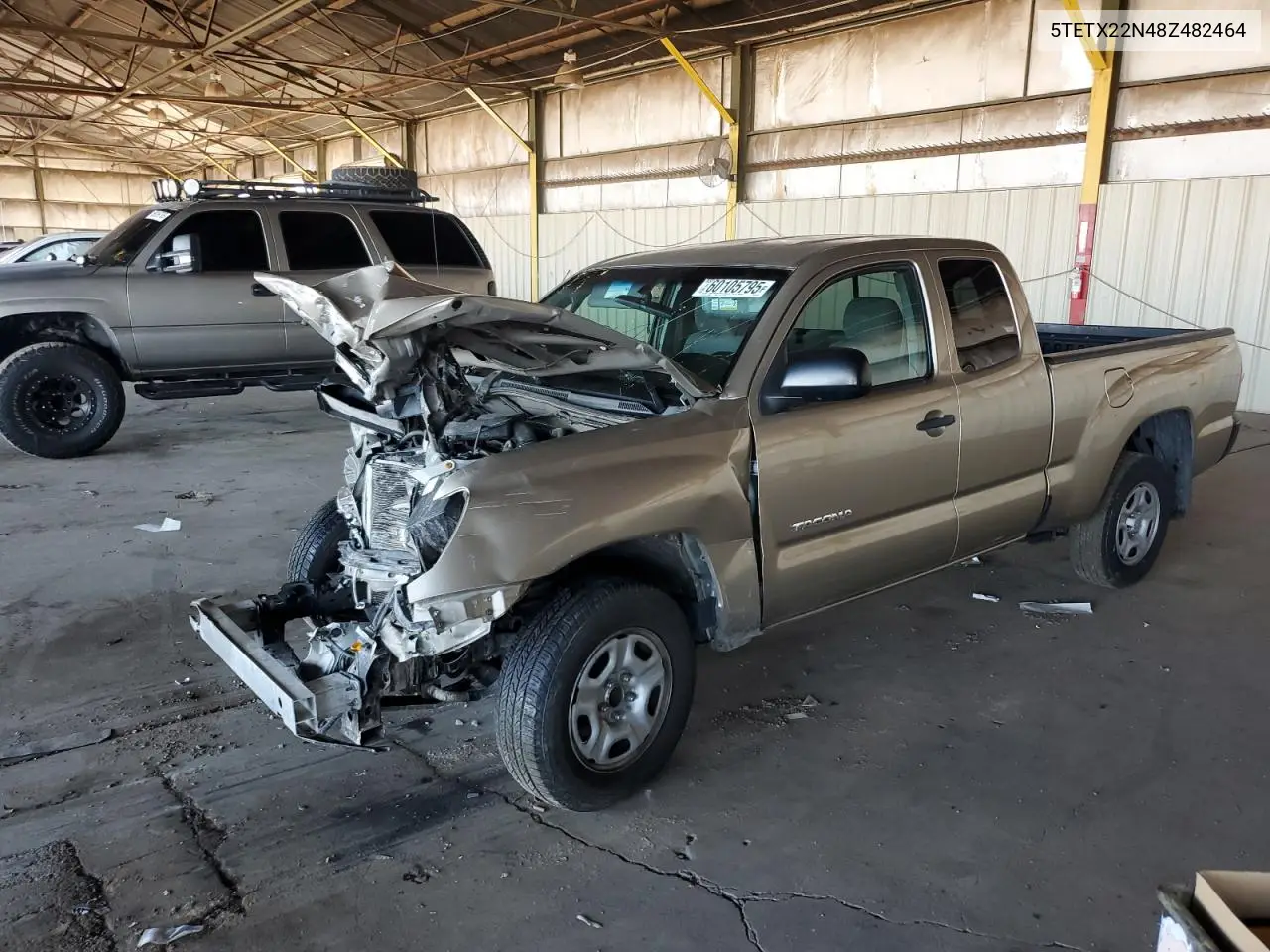 2008 Toyota Tacoma Access Cab VIN: 5TETX22N48Z482464 Lot: 60105795
