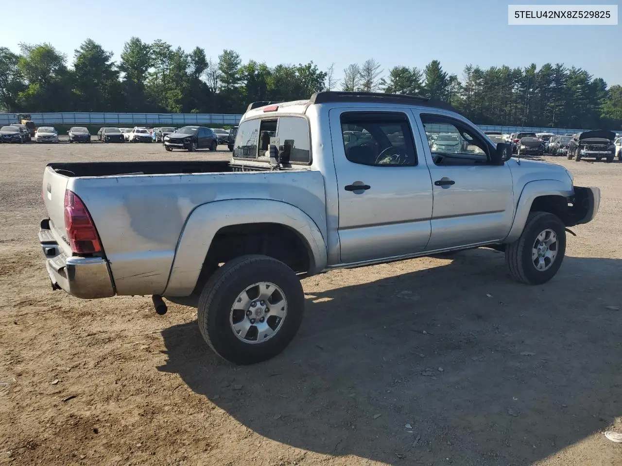 2008 Toyota Tacoma Double Cab VIN: 5TELU42NX8Z529825 Lot: 61478845
