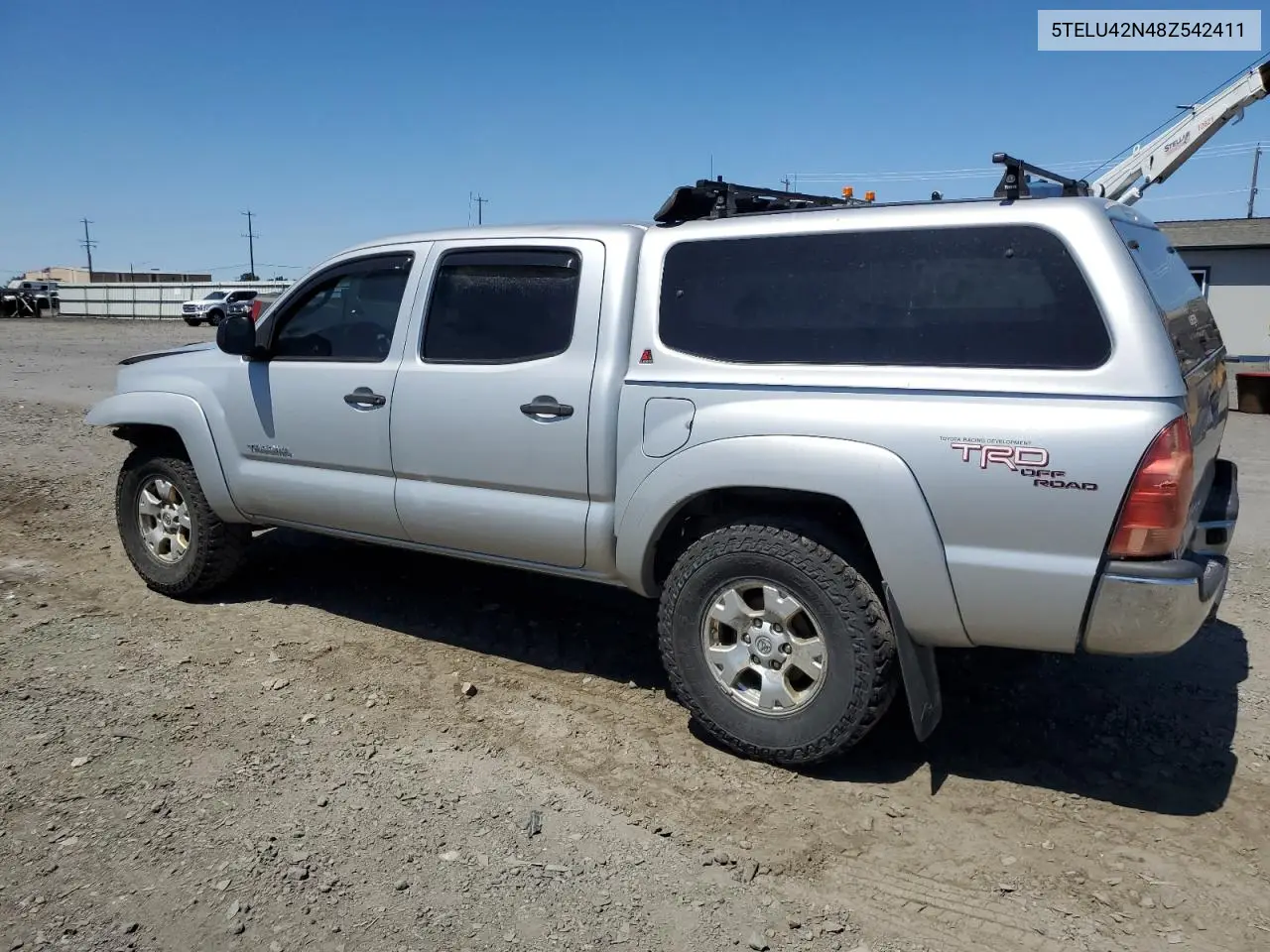 2008 Toyota Tacoma Double Cab VIN: 5TELU42N48Z542411 Lot: 62899405
