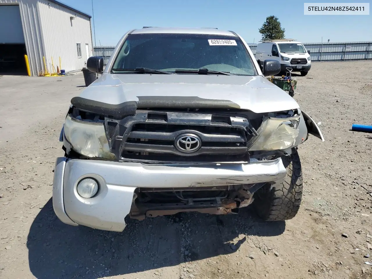 2008 Toyota Tacoma Double Cab VIN: 5TELU42N48Z542411 Lot: 62899405