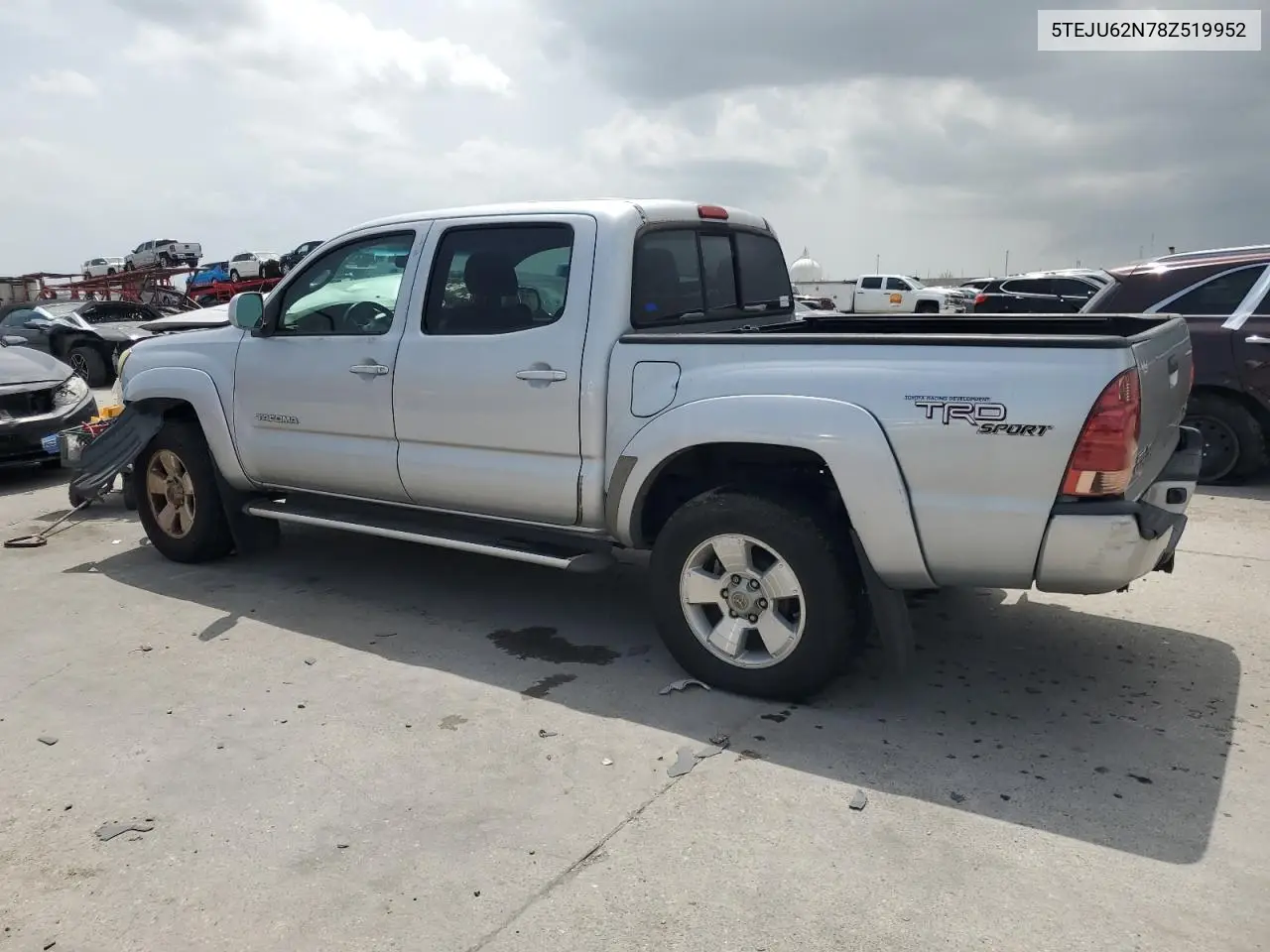 2008 Toyota Tacoma Double Cab Prerunner VIN: 5TEJU62N78Z519952 Lot: 62936955