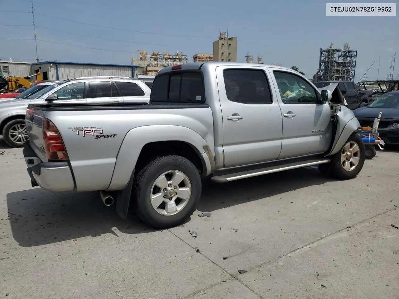 2008 Toyota Tacoma Double Cab Prerunner VIN: 5TEJU62N78Z519952 Lot: 62936955