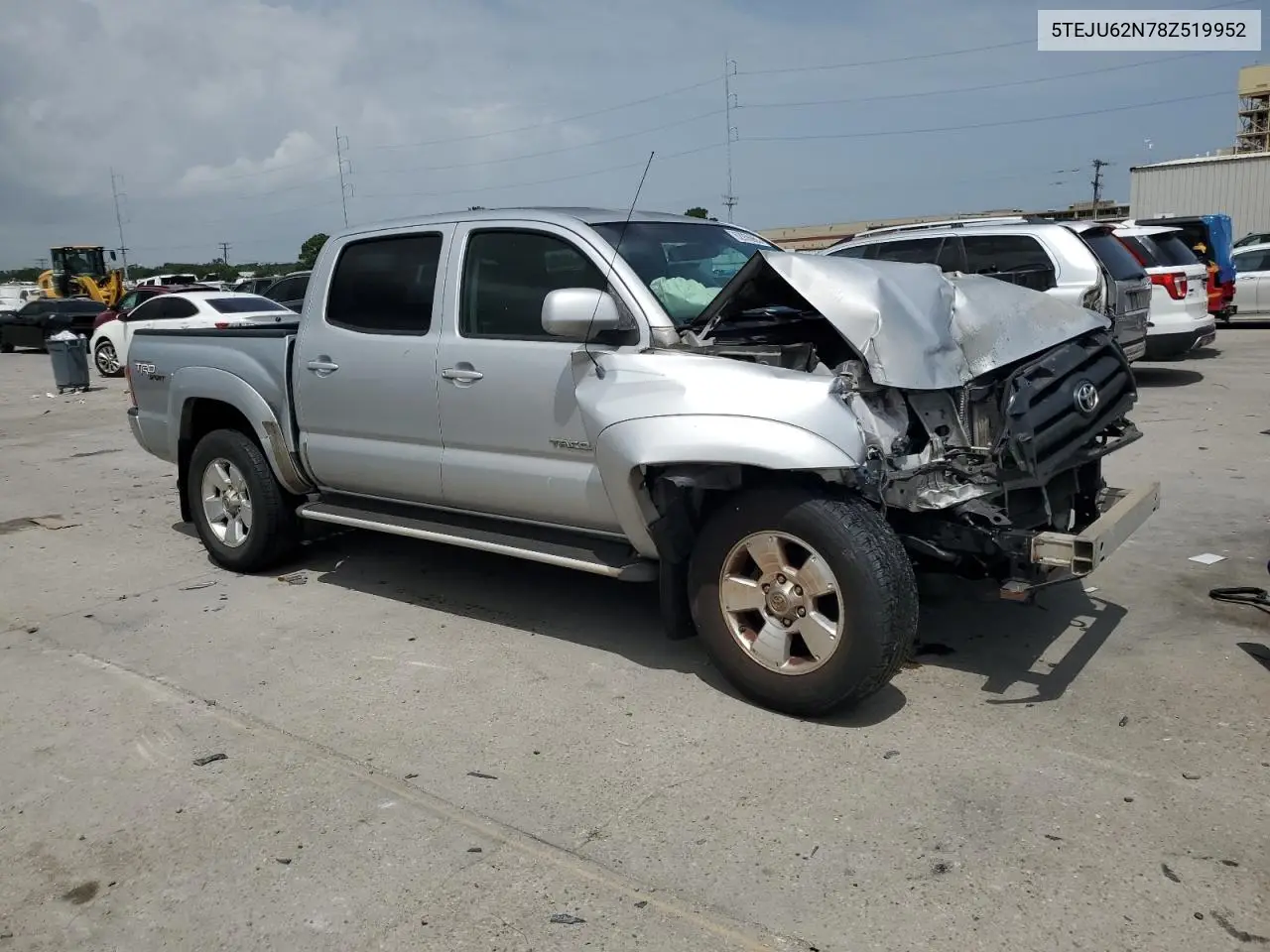 2008 Toyota Tacoma Double Cab Prerunner VIN: 5TEJU62N78Z519952 Lot: 62936955