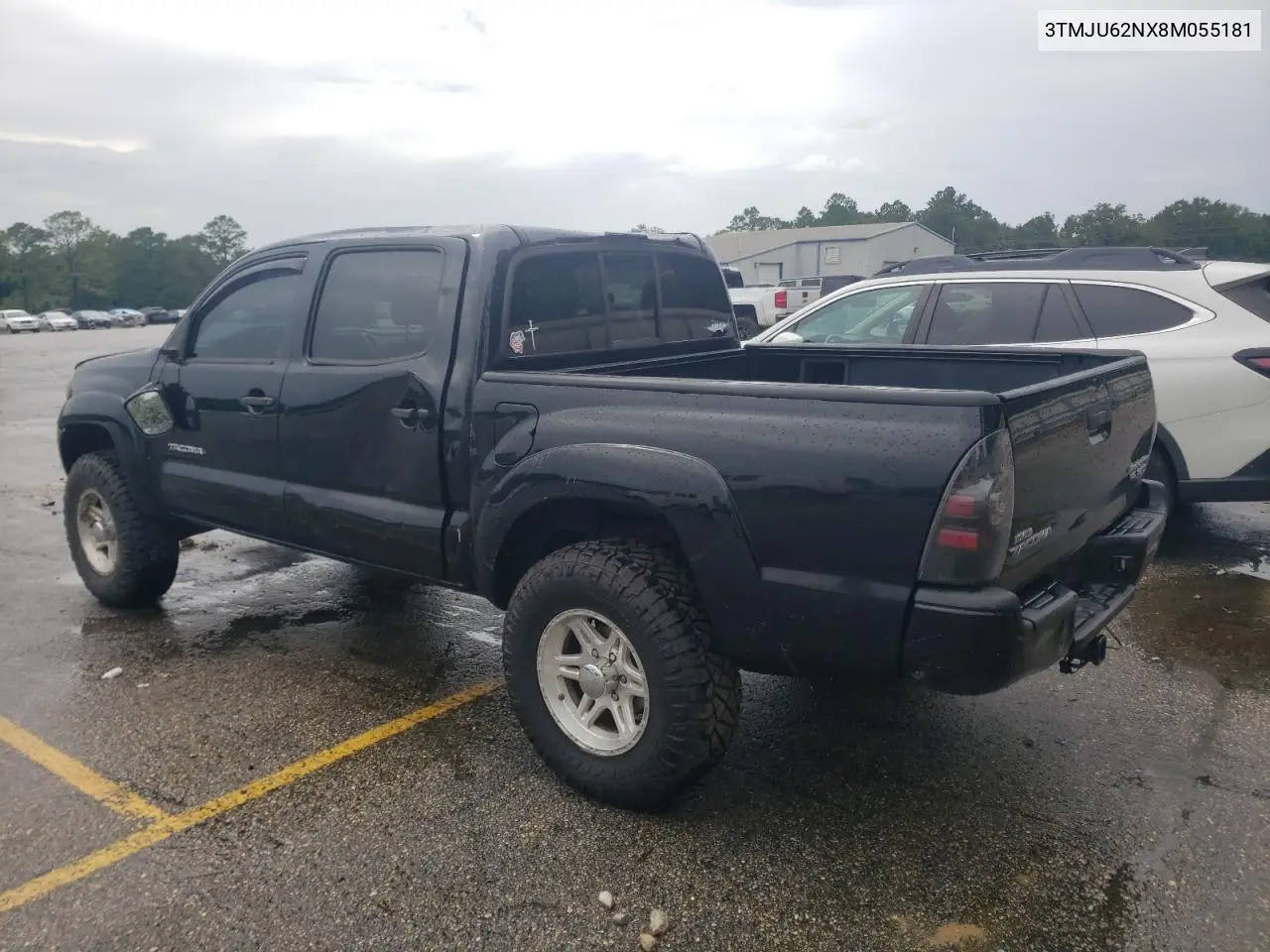 2008 Toyota Tacoma Double Cab Prerunner VIN: 3TMJU62NX8M055181 Lot: 62948595
