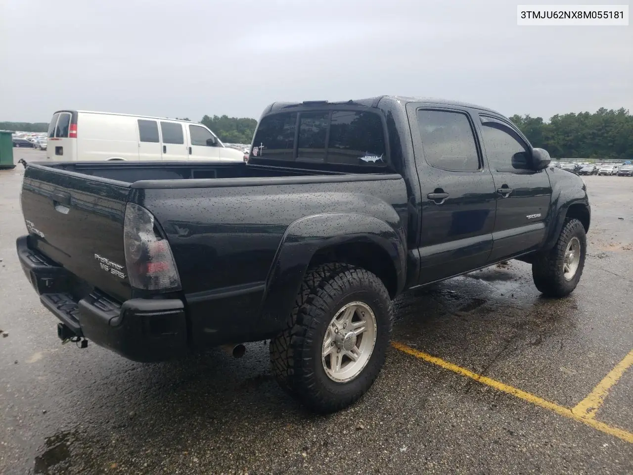 2008 Toyota Tacoma Double Cab Prerunner VIN: 3TMJU62NX8M055181 Lot: 62948595