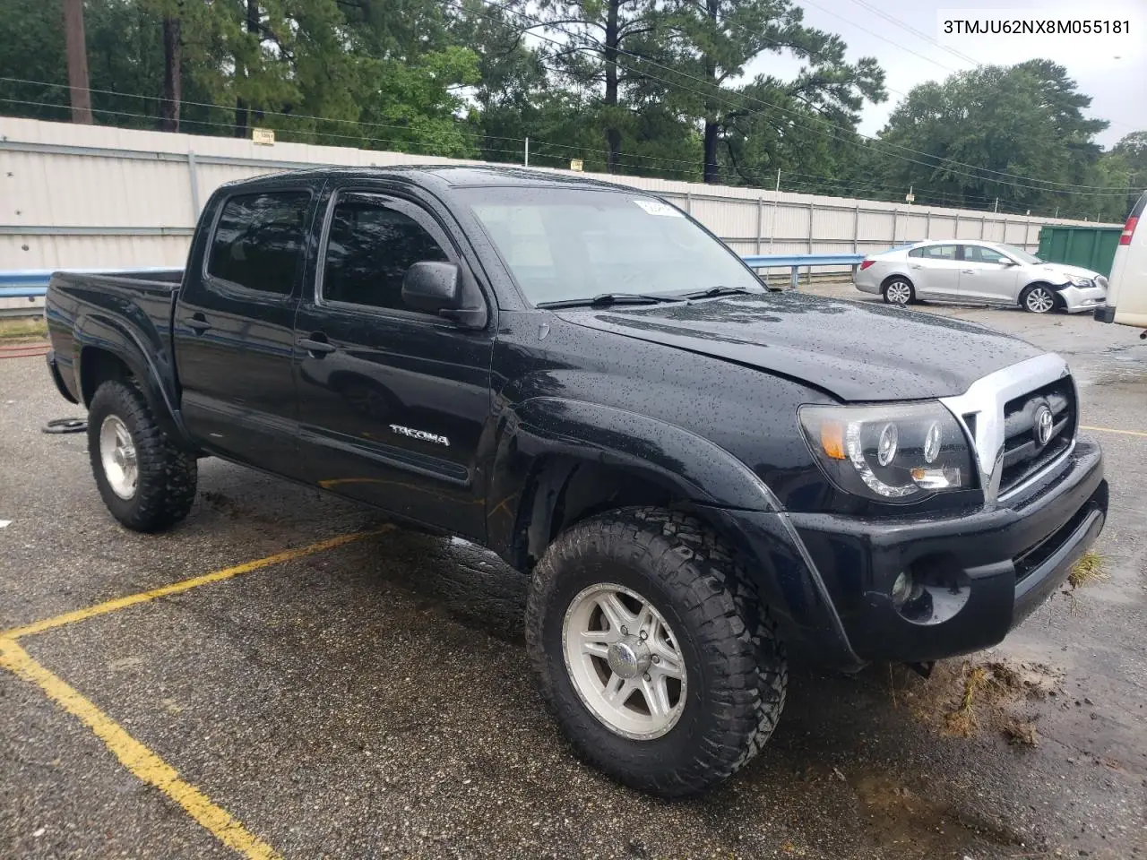 2008 Toyota Tacoma Double Cab Prerunner VIN: 3TMJU62NX8M055181 Lot: 62948595