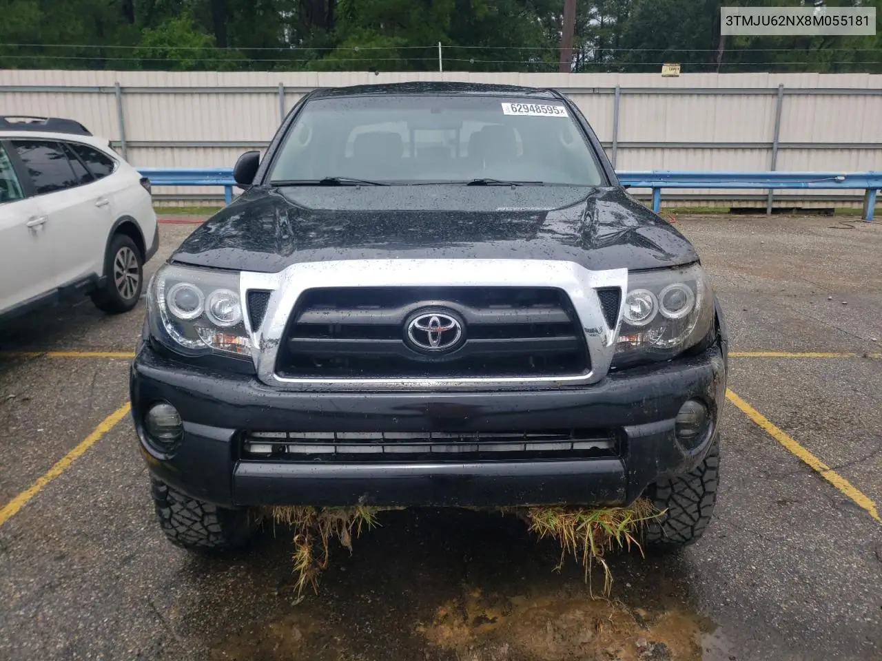 2008 Toyota Tacoma Double Cab Prerunner VIN: 3TMJU62NX8M055181 Lot: 62948595