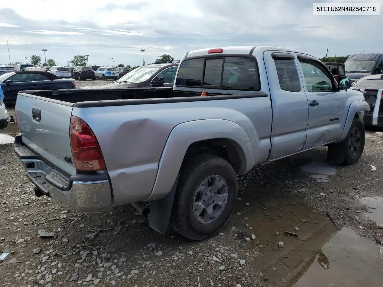 2008 Toyota Tacoma Prerunner Access Cab VIN: 5TETU62N48Z540718 Lot: 63018755