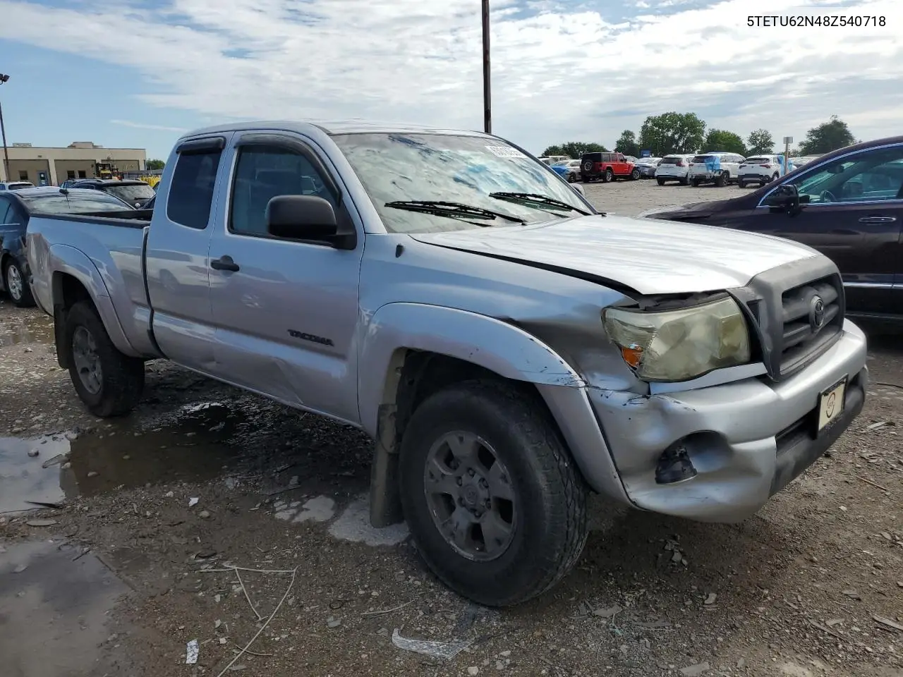 2008 Toyota Tacoma Prerunner Access Cab VIN: 5TETU62N48Z540718 Lot: 63018755