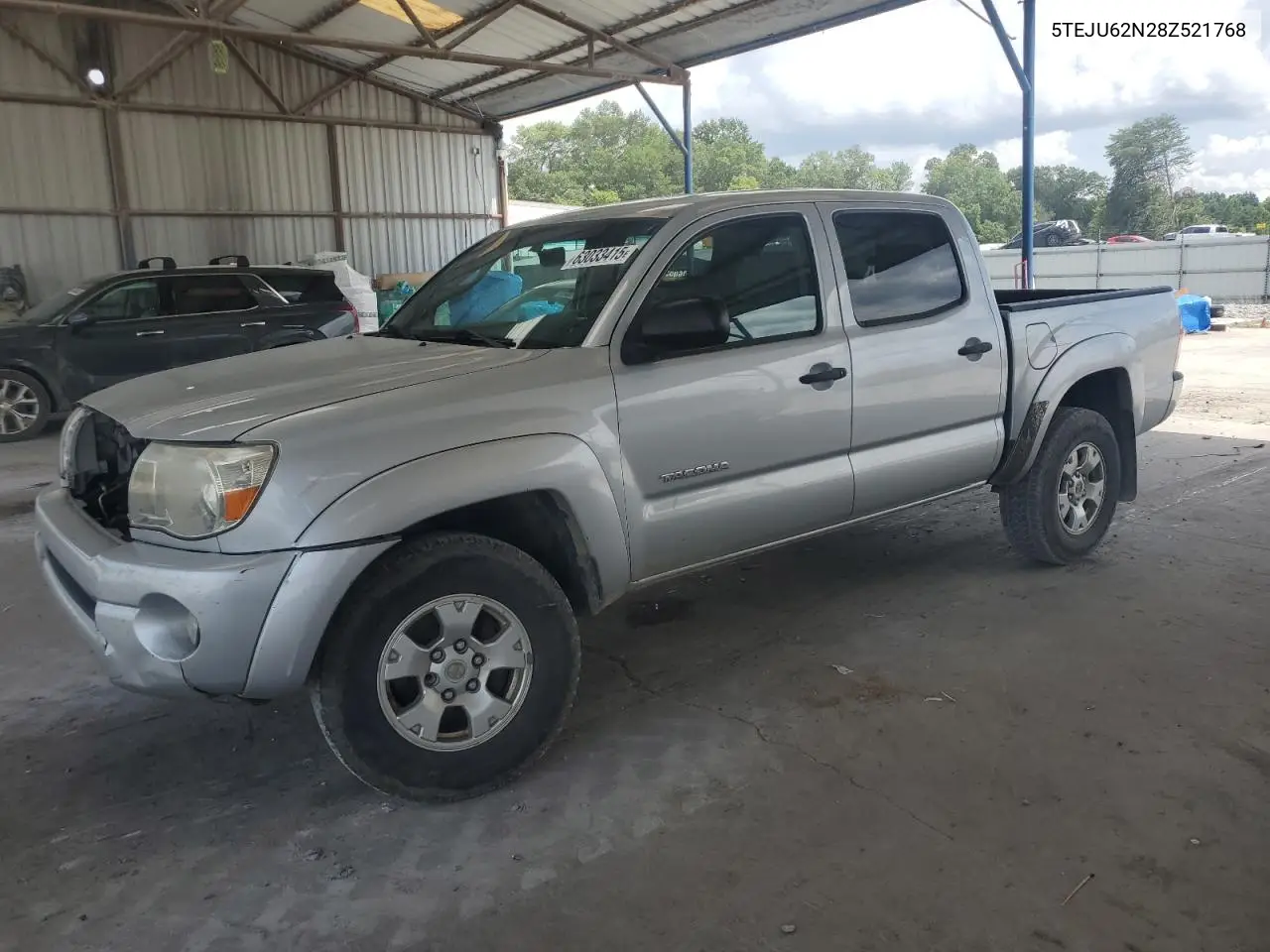 2008 Toyota Tacoma Double Cab Prerunner VIN: 5TEJU62N28Z521768 Lot: 63033415