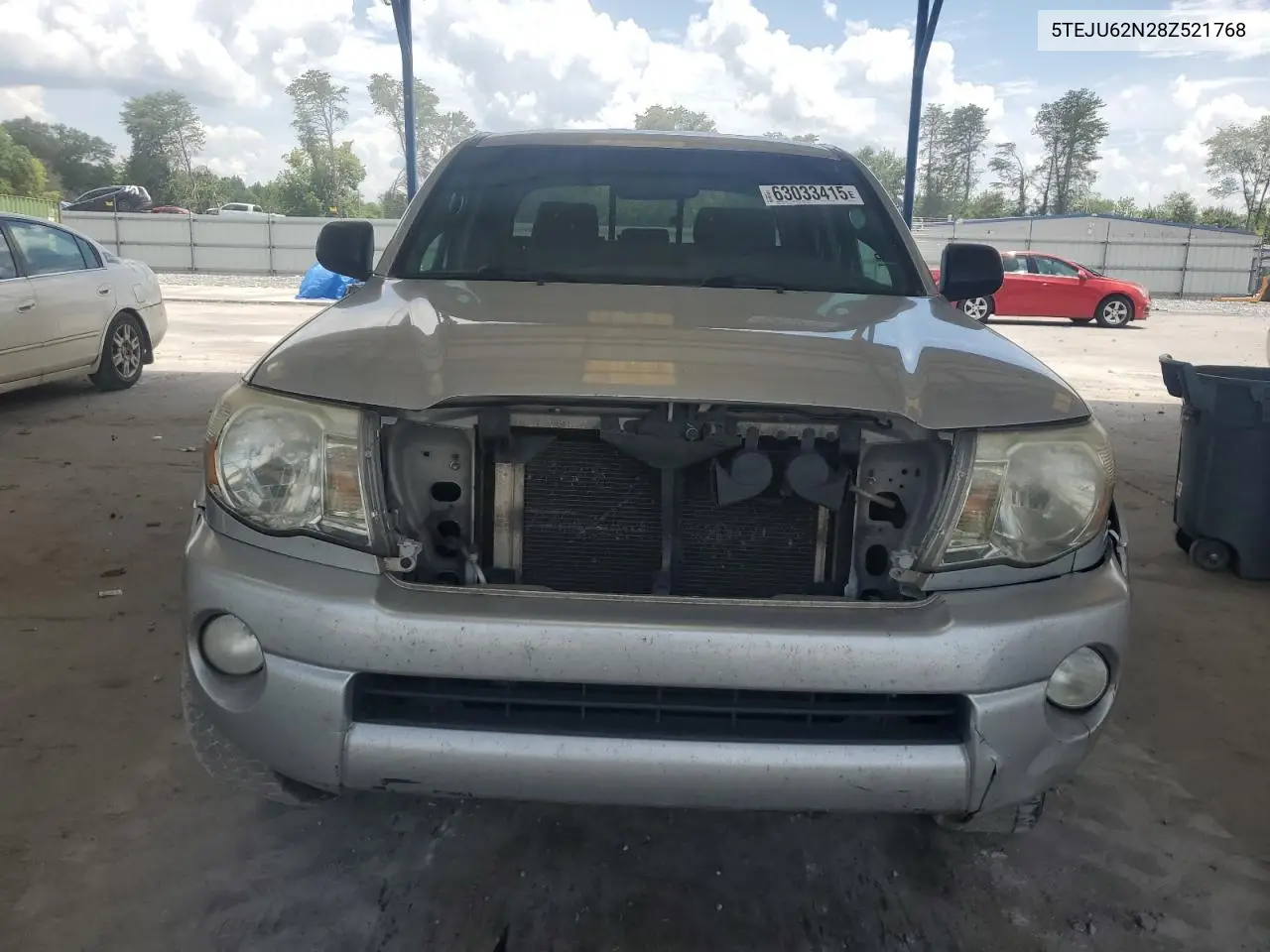 2008 Toyota Tacoma Double Cab Prerunner VIN: 5TEJU62N28Z521768 Lot: 63033415