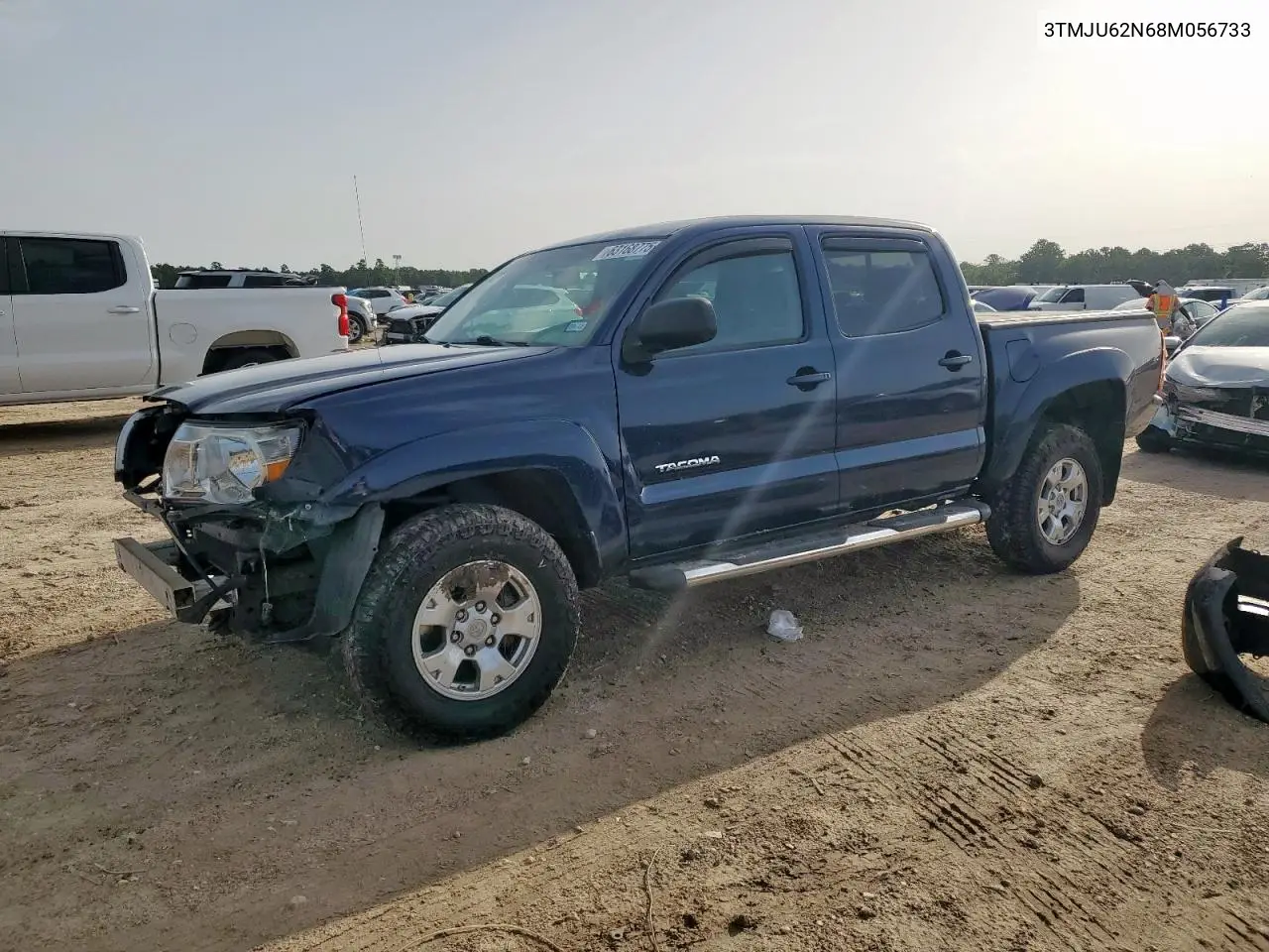 2008 Toyota Tacoma Double Cab Prerunner VIN: 3TMJU62N68M056733 Lot: 63168775