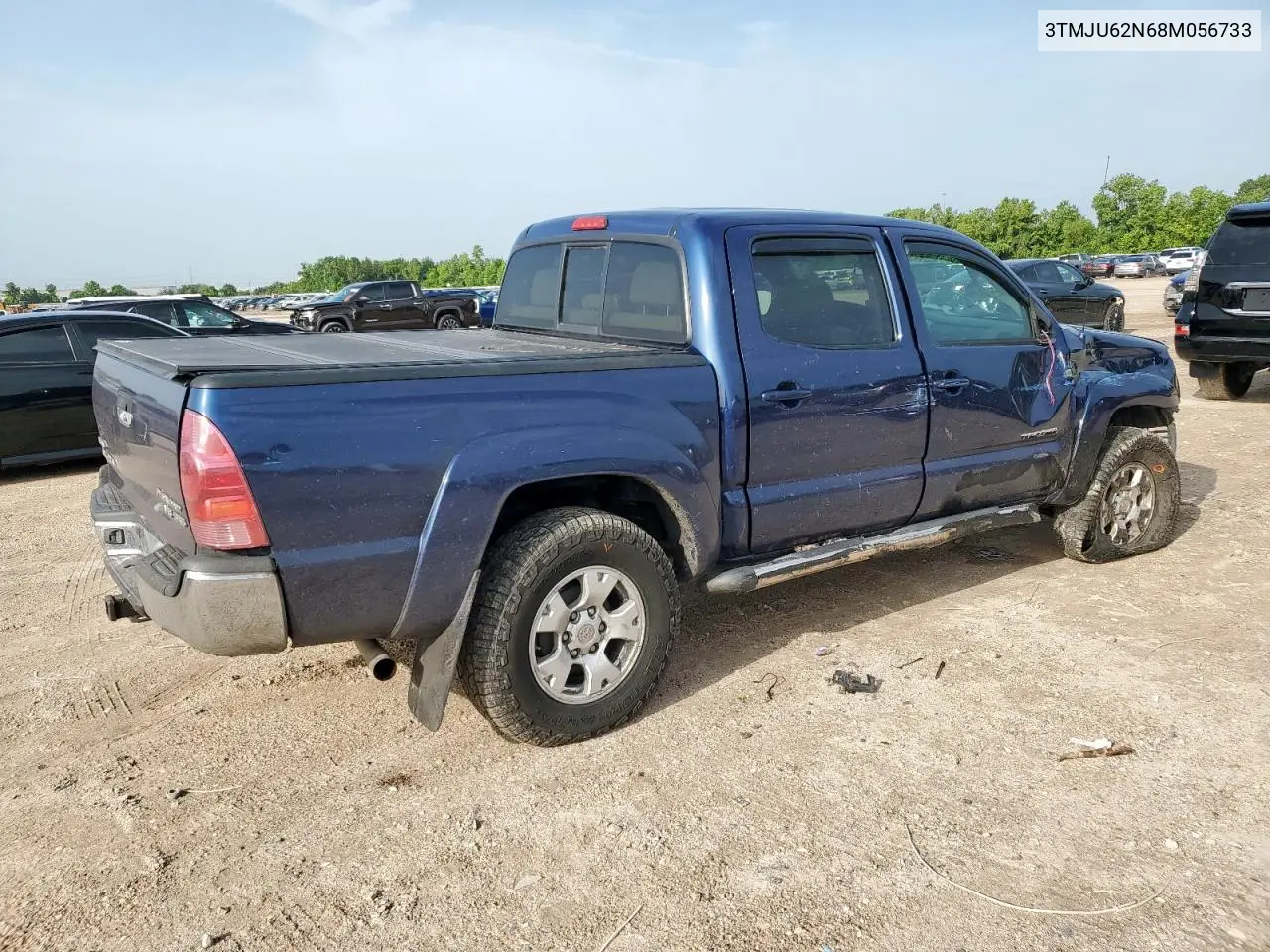 2008 Toyota Tacoma Double Cab Prerunner VIN: 3TMJU62N68M056733 Lot: 63168775