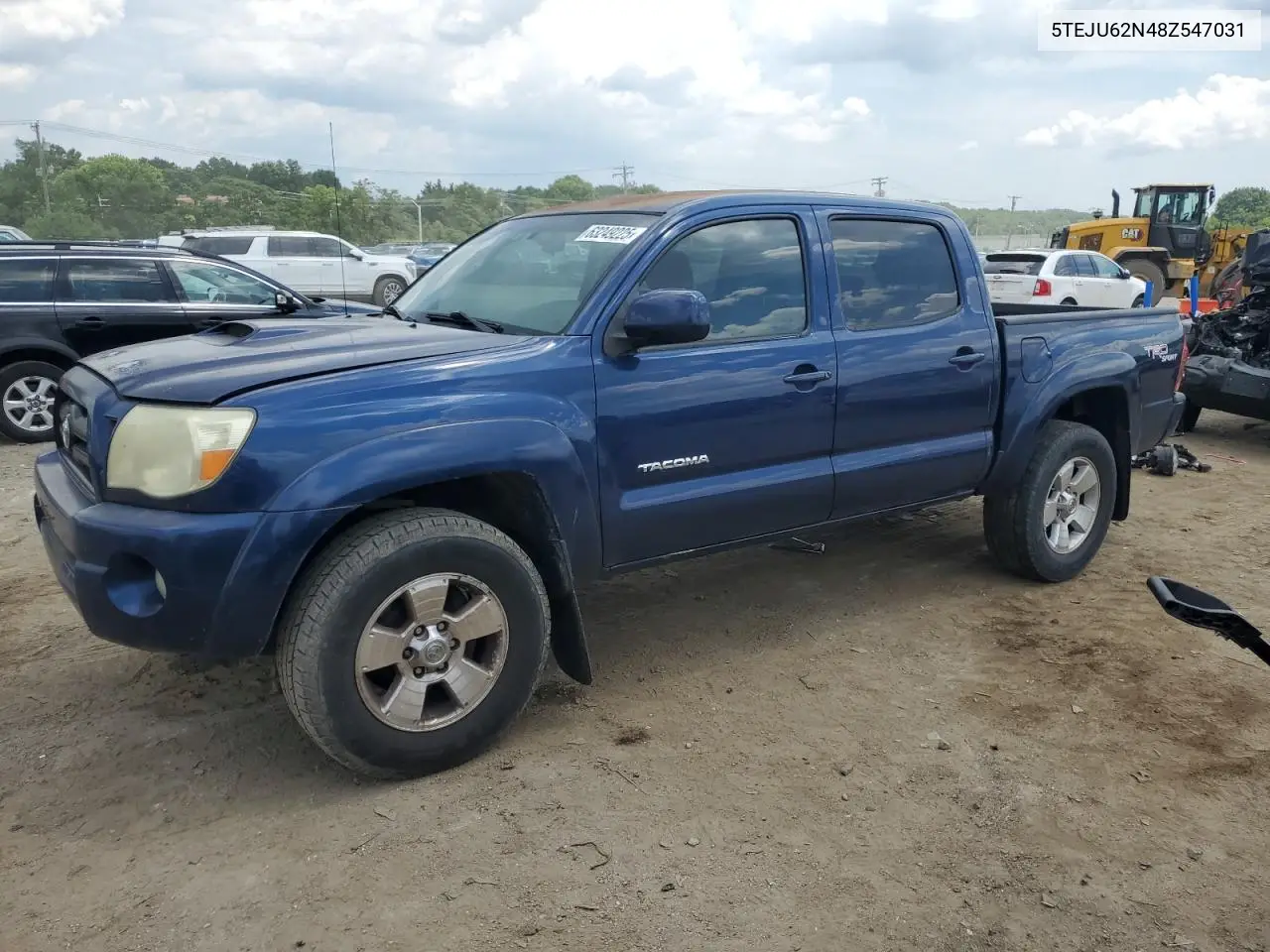 2008 Toyota Tacoma Double Cab Prerunner VIN: 5TEJU62N48Z547031 Lot: 63249225