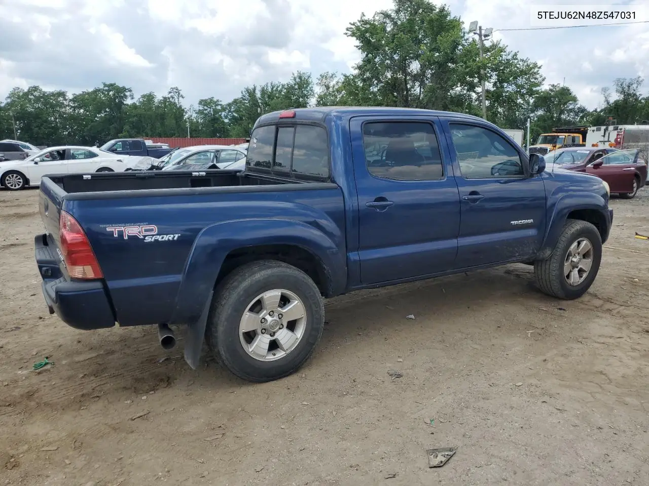 2008 Toyota Tacoma Double Cab Prerunner VIN: 5TEJU62N48Z547031 Lot: 63249225