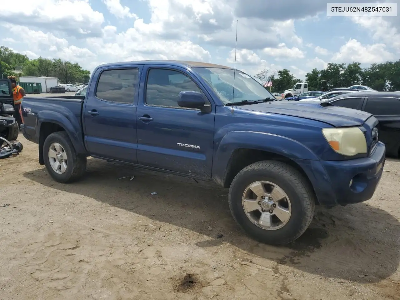 2008 Toyota Tacoma Double Cab Prerunner VIN: 5TEJU62N48Z547031 Lot: 63249225