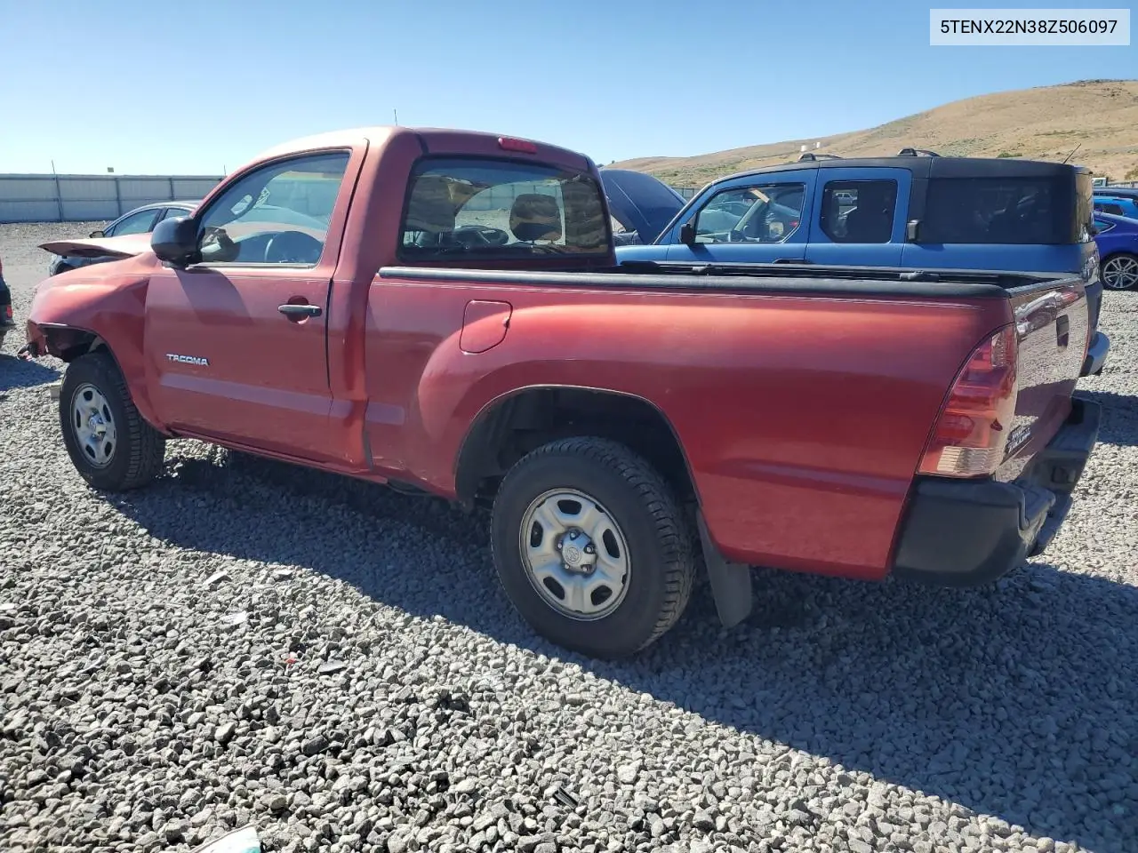 2008 Toyota Tacoma VIN: 5TENX22N38Z506097 Lot: 65451275