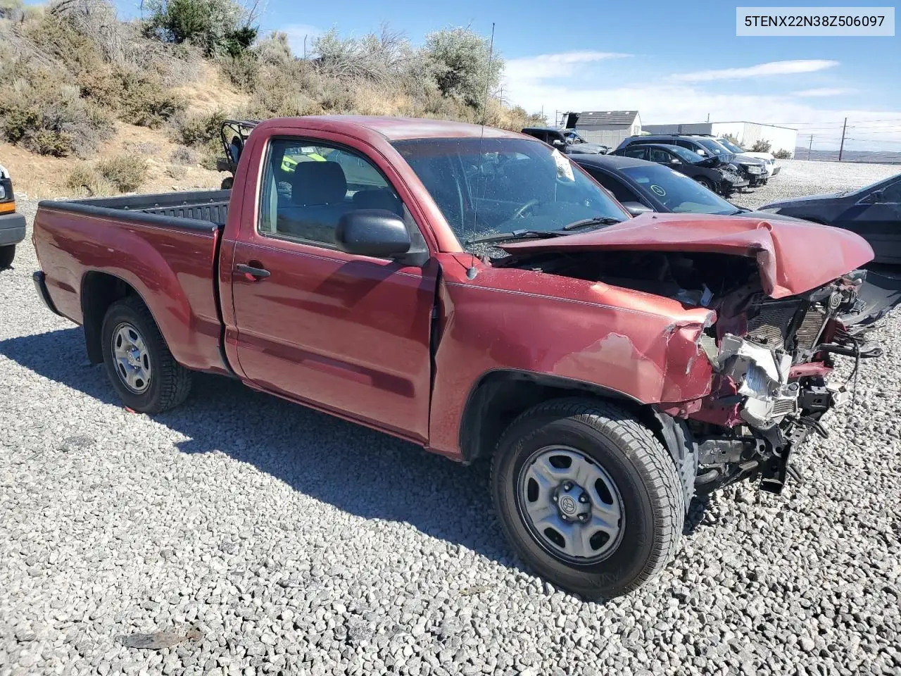 2008 Toyota Tacoma VIN: 5TENX22N38Z506097 Lot: 65451275