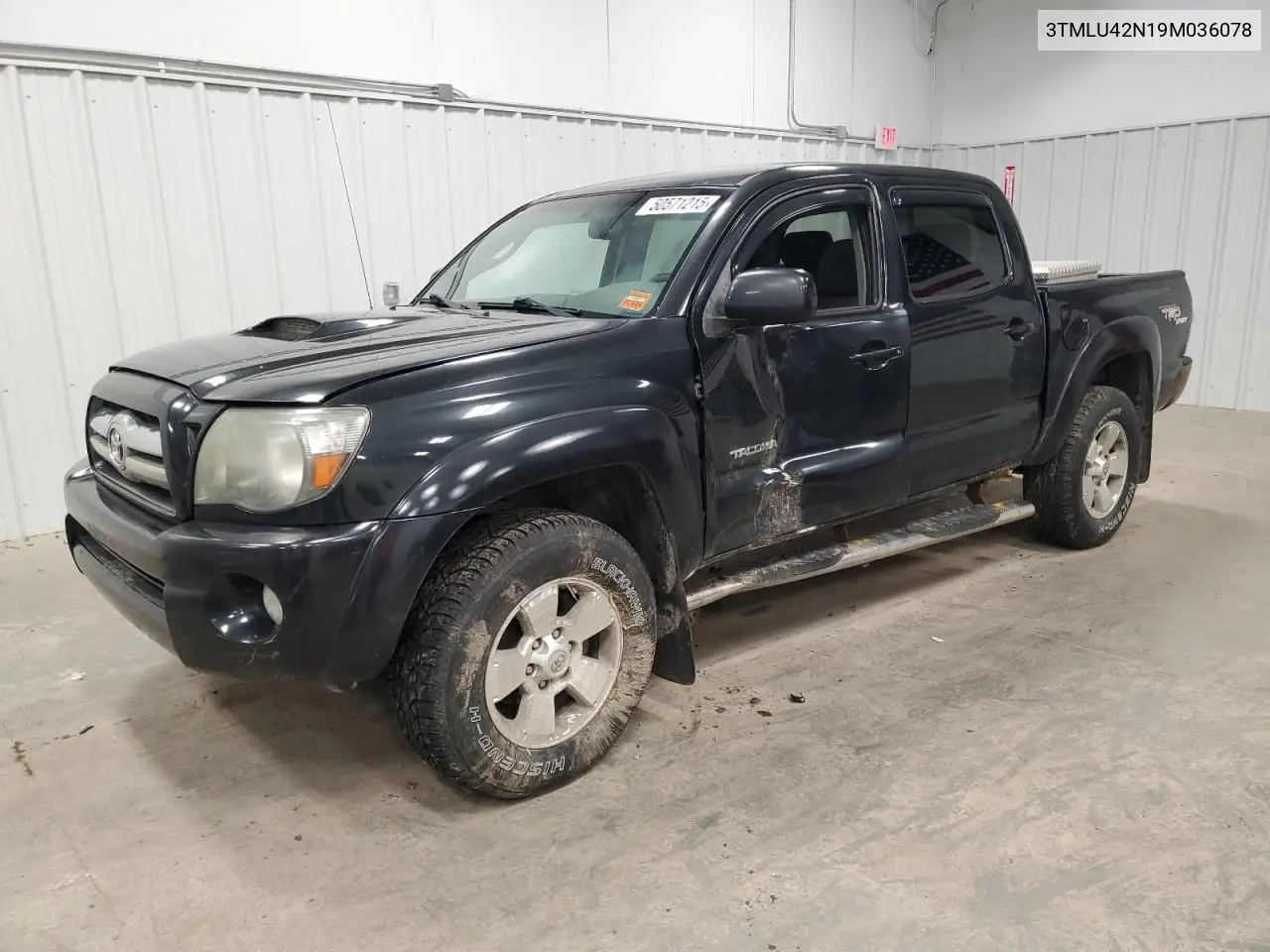 2009 Toyota Tacoma Double Cab VIN: 3TMLU42N19M036078 Lot: 50571215