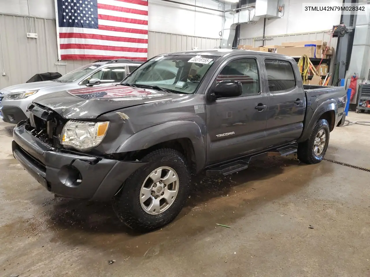 2009 Toyota Tacoma Double Cab VIN: 3TMLU42N79M028342 Lot: 55318155