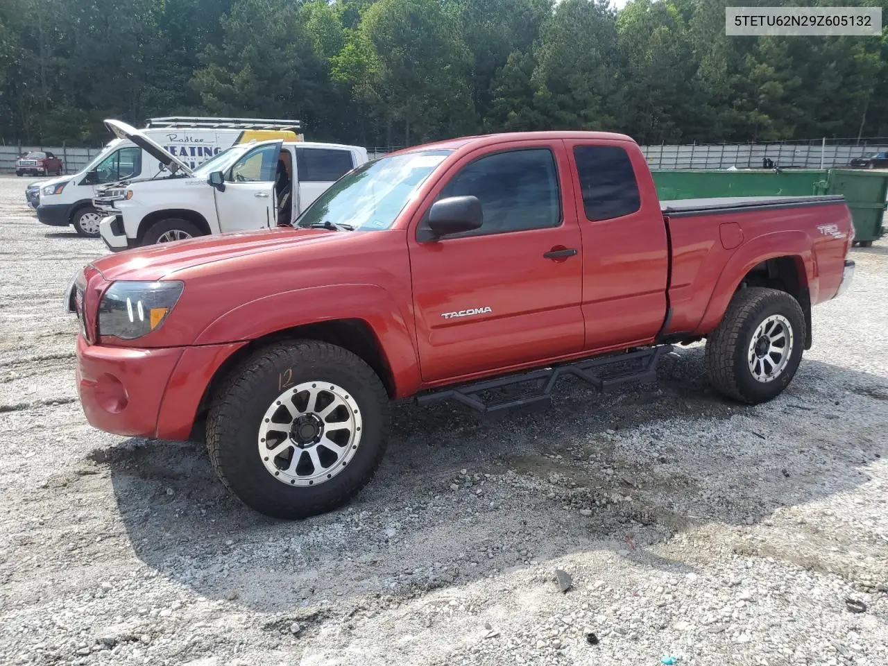 2009 Toyota Tacoma Prerunner Access Cab VIN: 5TETU62N29Z605132 Lot: 57039505