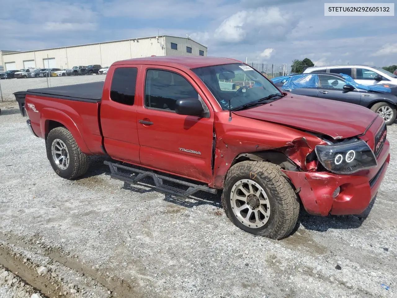 2009 Toyota Tacoma Prerunner Access Cab VIN: 5TETU62N29Z605132 Lot: 57039505