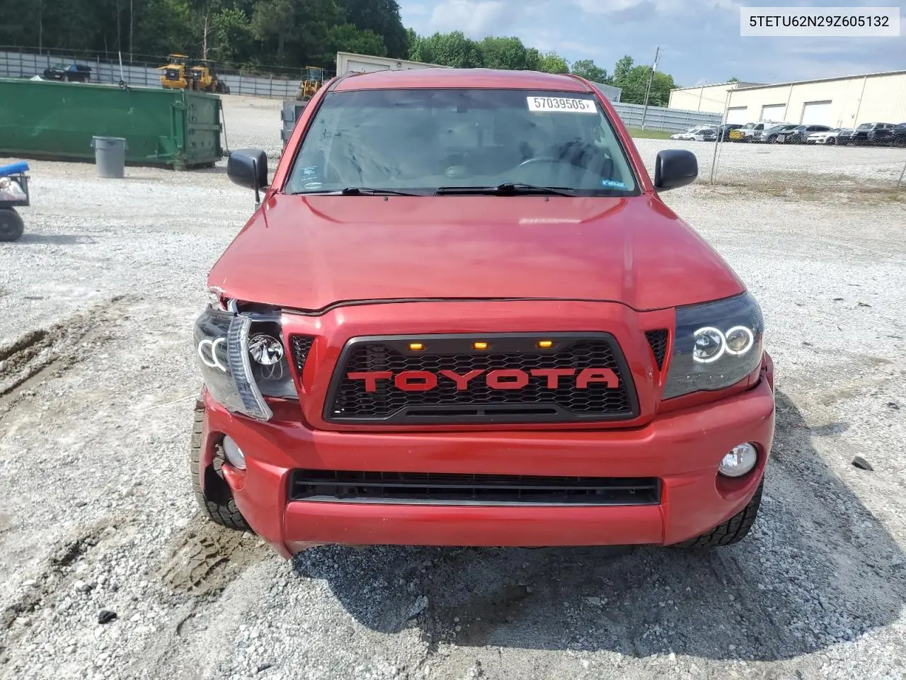 2009 Toyota Tacoma Prerunner Access Cab VIN: 5TETU62N29Z605132 Lot: 57039505