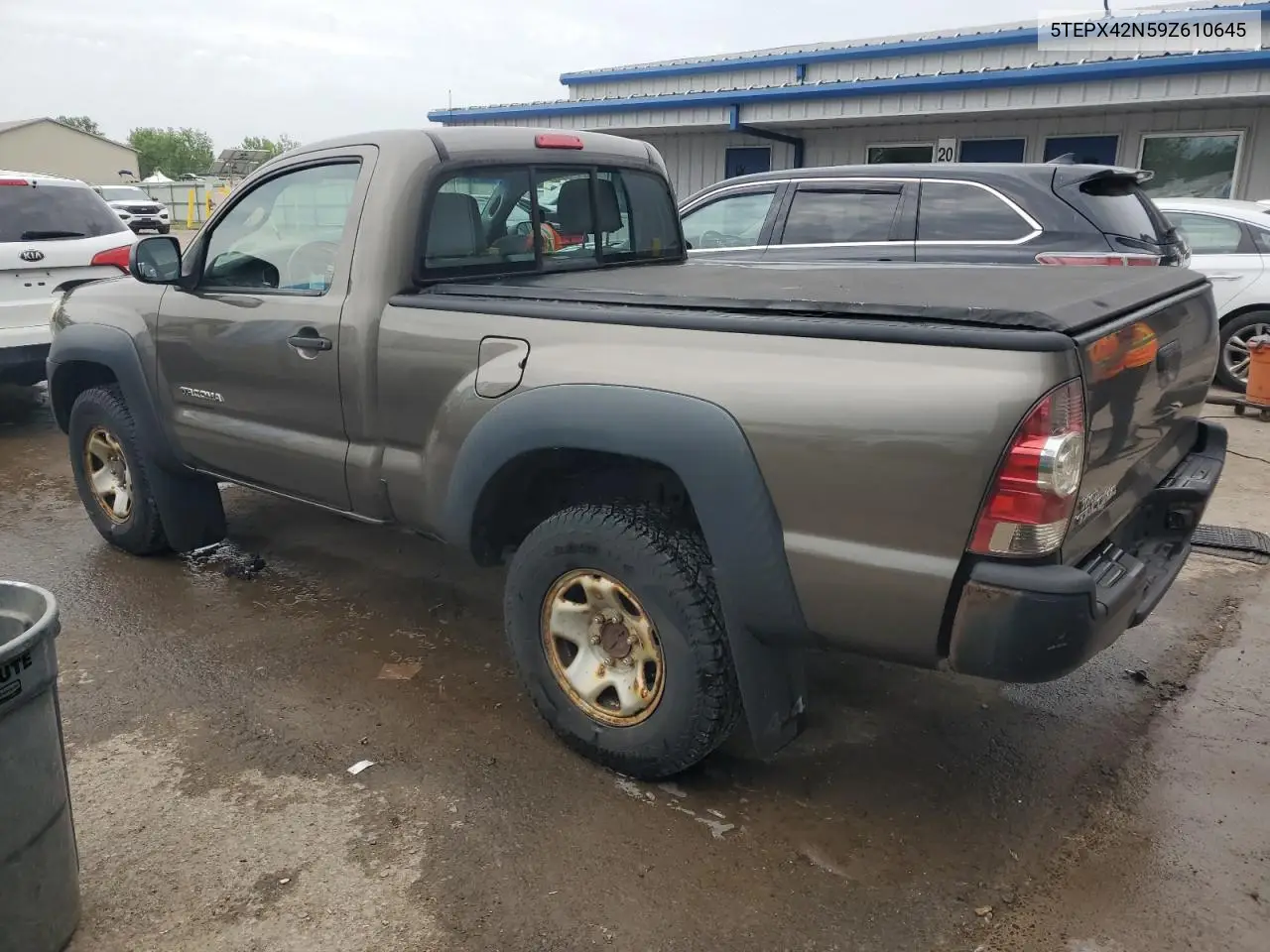 2009 Toyota Tacoma VIN: 5TEPX42N59Z610645 Lot: 60364825