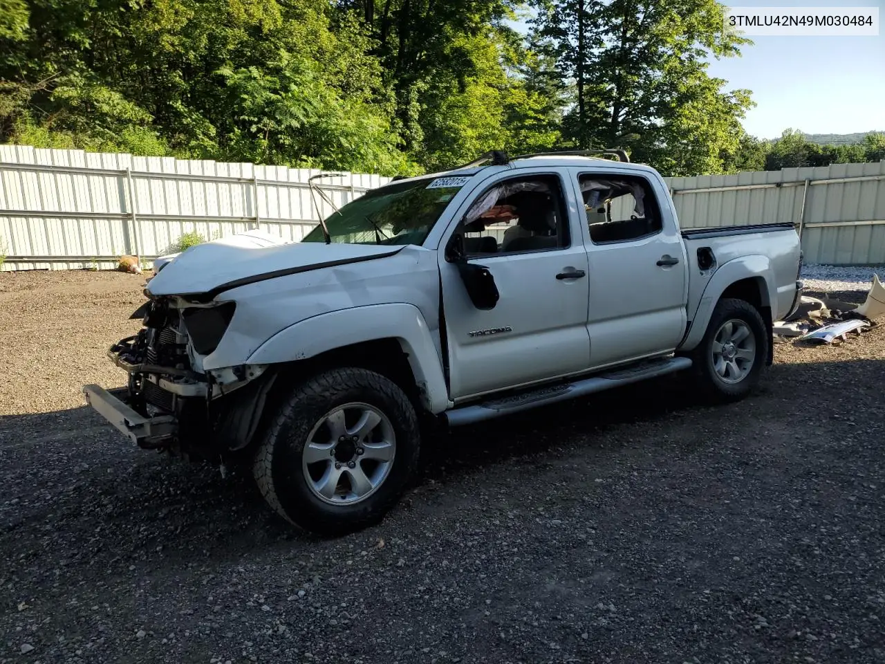2009 Toyota Tacoma Double Cab VIN: 3TMLU42N49M030484 Lot: 62582015
