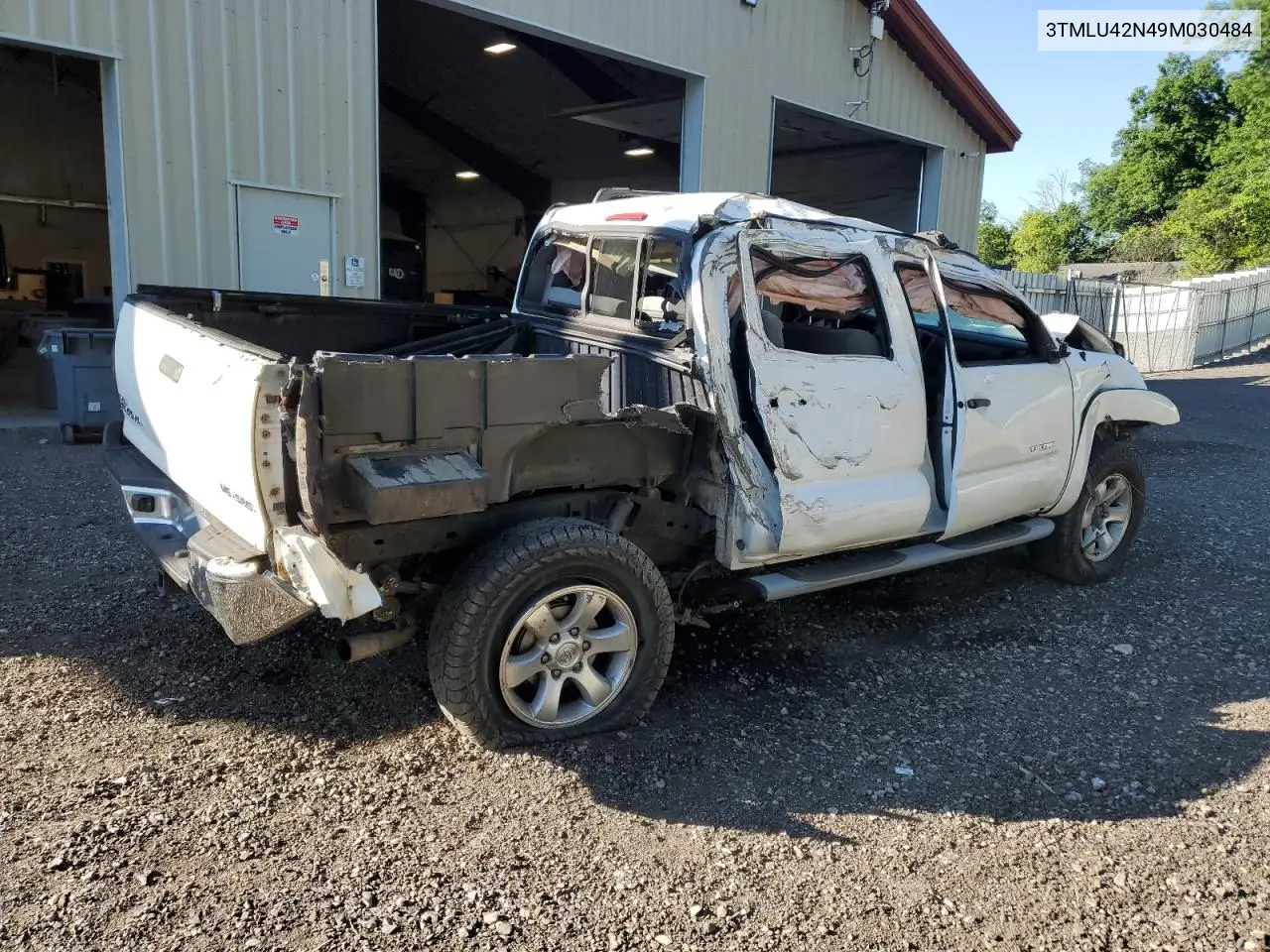 2009 Toyota Tacoma Double Cab VIN: 3TMLU42N49M030484 Lot: 62582015