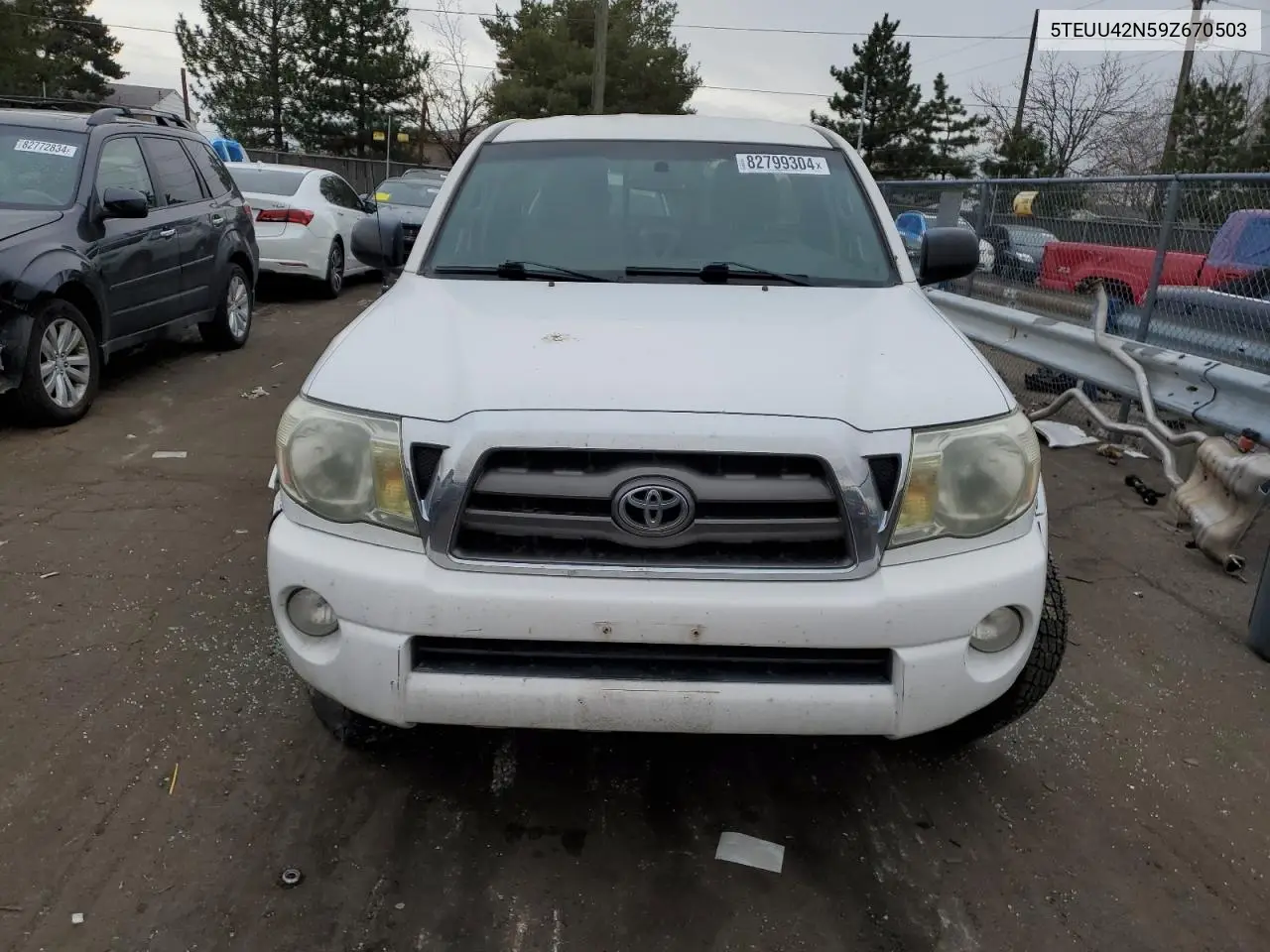 2009 Toyota Tacoma Access Cab VIN: 5TEUU42N59Z670503 Lot: 82799304