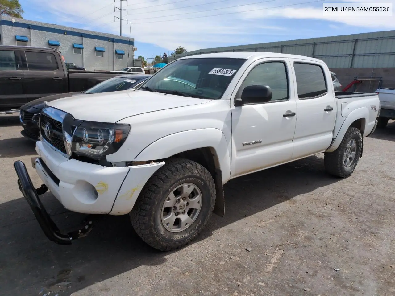 2010 Toyota Tacoma Double Cab VIN: 3TMLU4EN5AM055636 Lot: 55846285