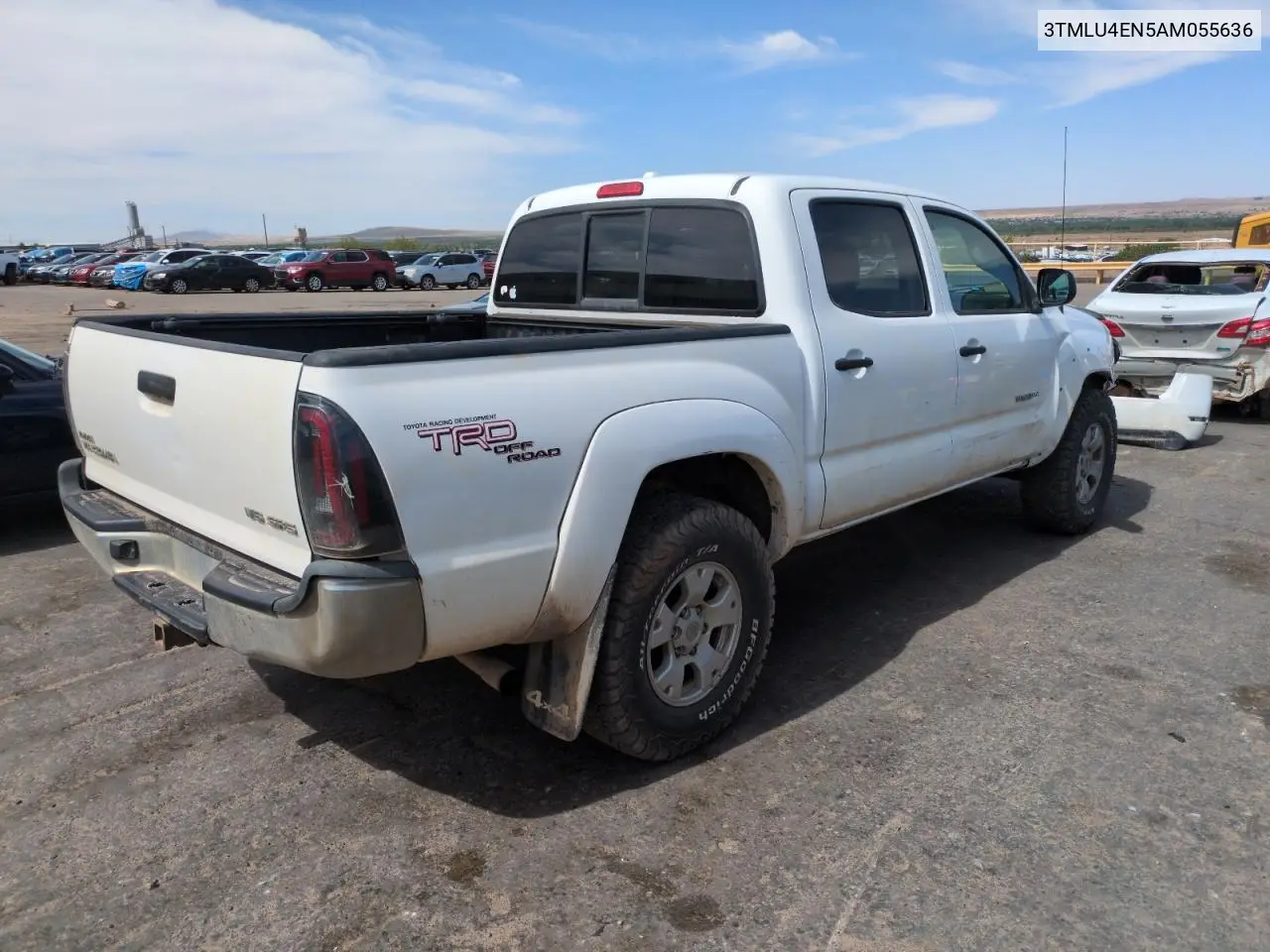 2010 Toyota Tacoma Double Cab VIN: 3TMLU4EN5AM055636 Lot: 55846285
