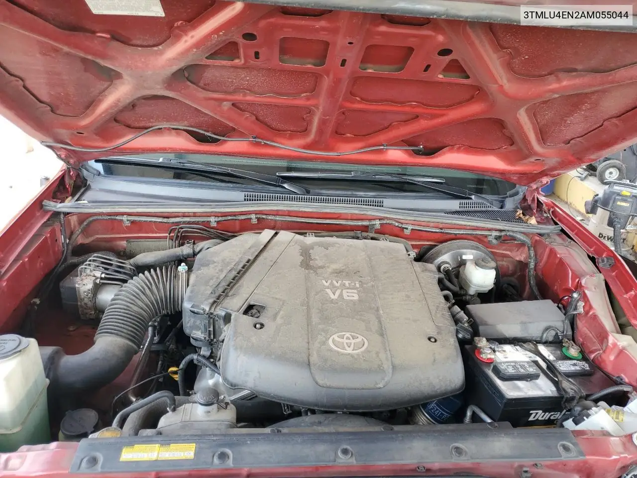 2010 Toyota Tacoma Double Cab VIN: 3TMLU4EN2AM055044 Lot: 62591465