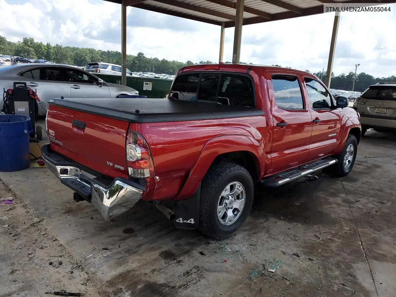 2010 Toyota Tacoma Double Cab VIN: 3TMLU4EN2AM055044 Lot: 62591465